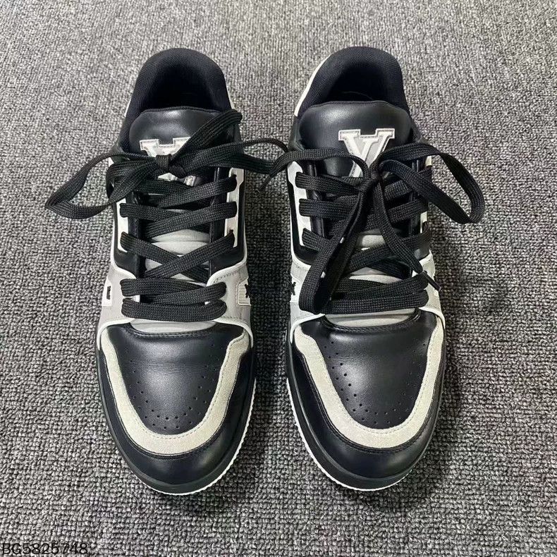 Louis Vuitton Louis Vuitton Black and Grey Skateboard Shoes Size US 6.5 / EU 39-40 - 2 Thumbnail