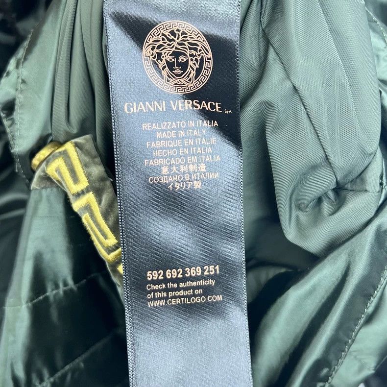 Versace Versace Green turtleneck Medusa logo long-sleeved down jac Size US XL / EU 56 / 4 - 4 Thumbnail