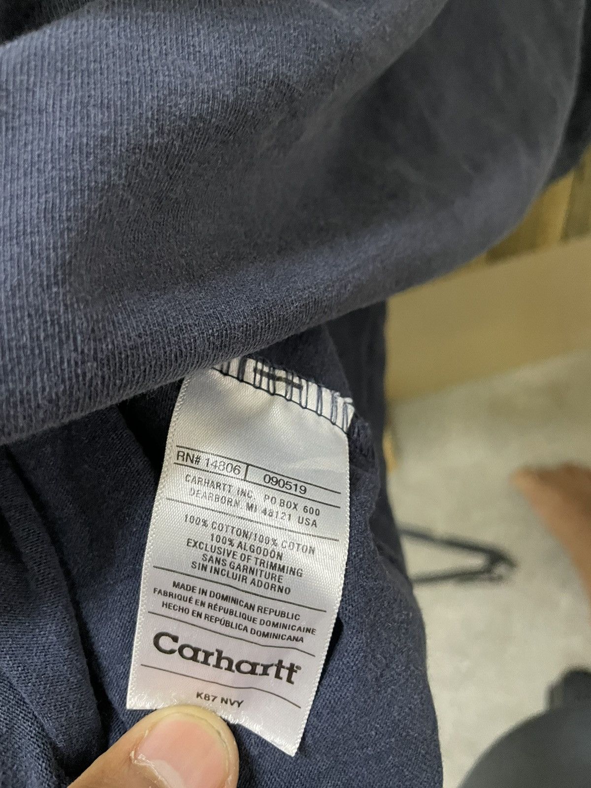 Carhartt Modern Carhartt blue Pocket Shirt Adult Size XXL Size US XXL / EU 58 / 5 - 5 Thumbnail