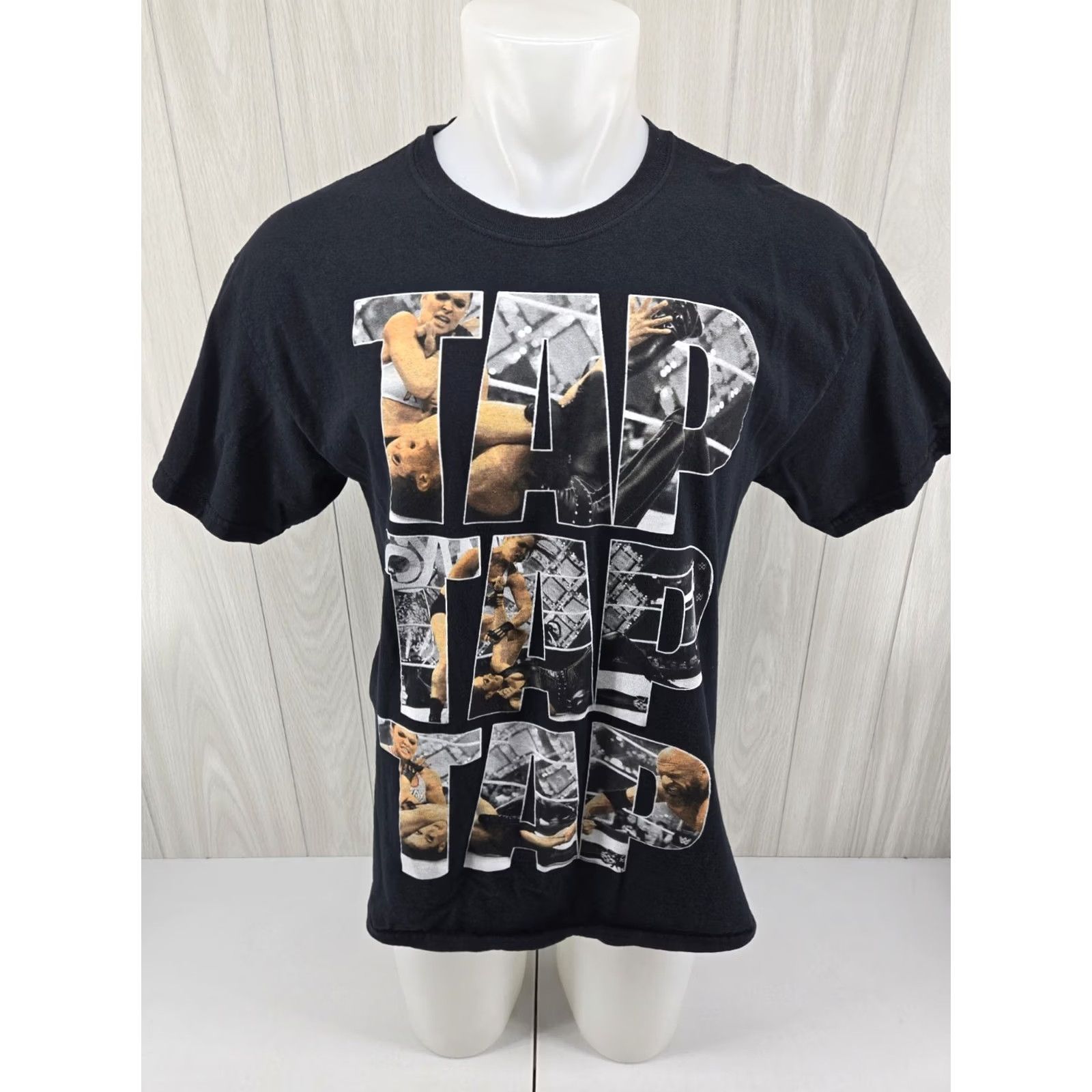 Vintage WWE Ronda Rousey T Shirt Mens Large Short Sleeve Black Wrestling Tee Tap Size US L / EU 52-54 / 3 - 2 Thumbnail
