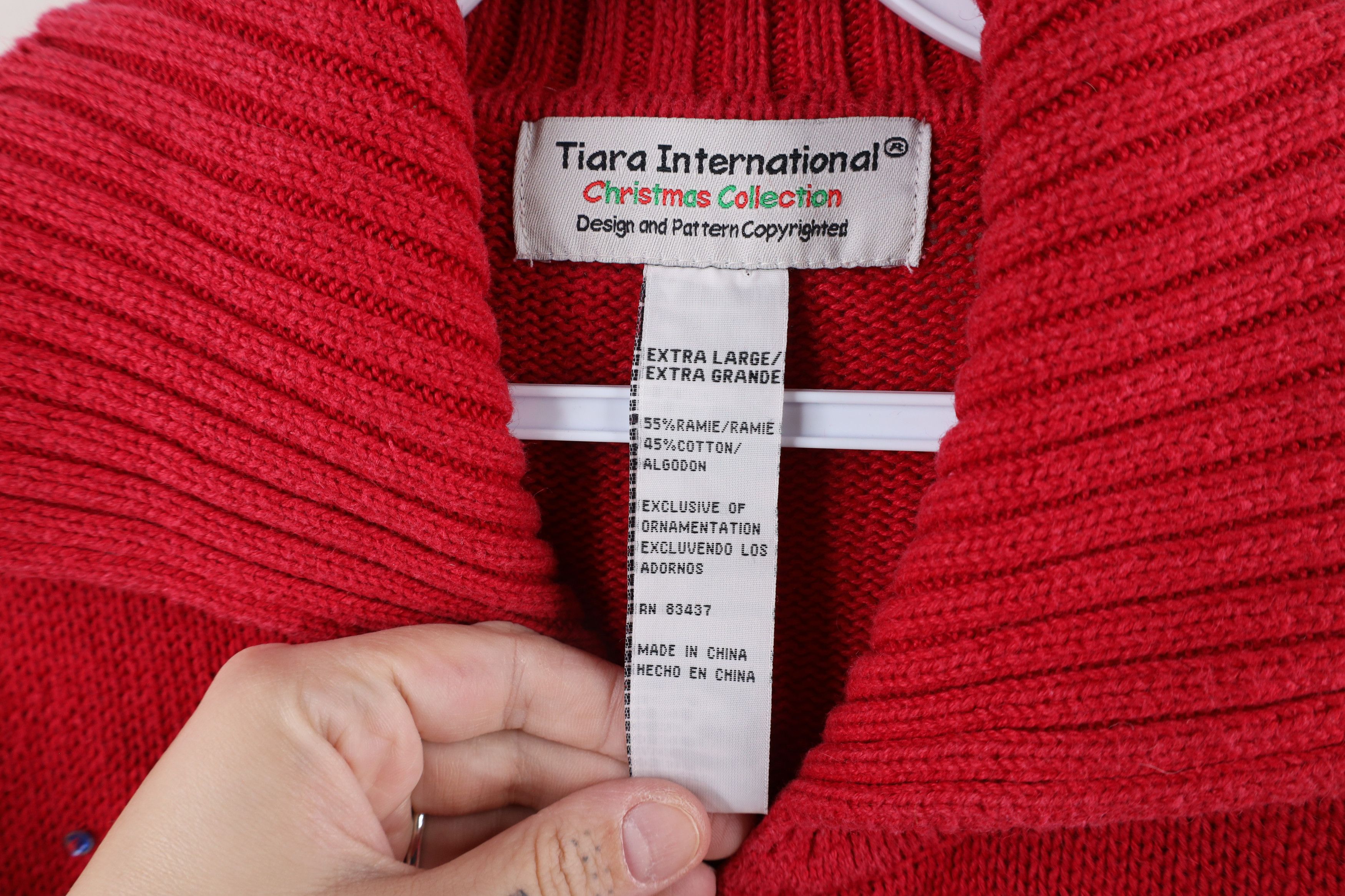 Vintage Vintage 90s Streetwear Knit Full Zip Cardigan Sweater Size XL / US 12-14 / IT 48-50 - 9 Thumbnail