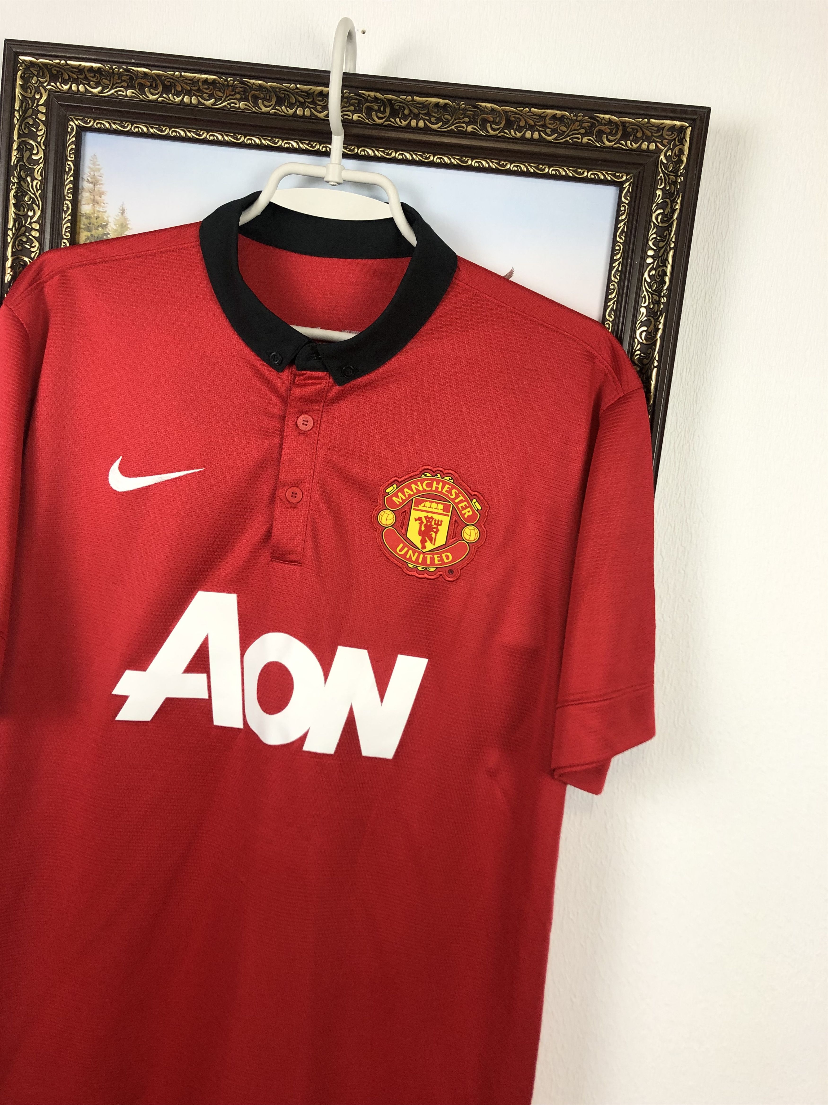 Nike Manchester United football shirt 2013 Soccer Nike Jersey Size US L / EU 52-54 / 3 - 4 Thumbnail