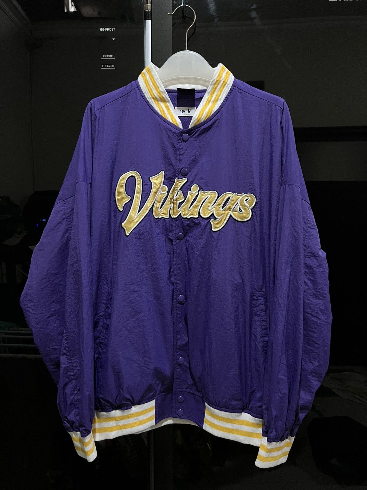 Japanese Brand Japanese Junred x NFL Minnesota Vikings Oversized Varsity Size US L / EU 52-54 / 3 - 3 Thumbnail