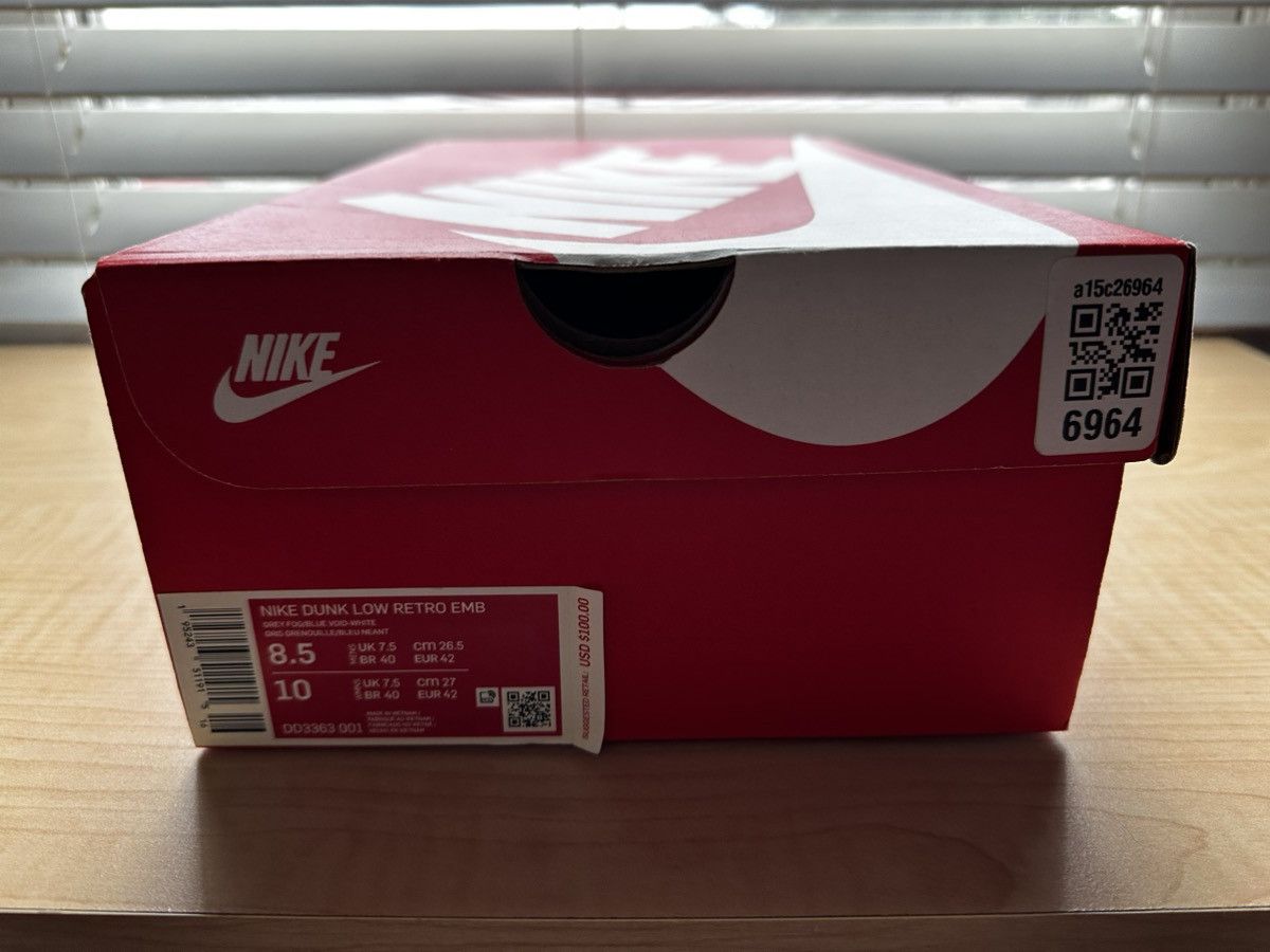 Nike Nike Dunk Low Retro EMB “Nets” Size US 8.5 / EU 41-42 - 7 Thumbnail