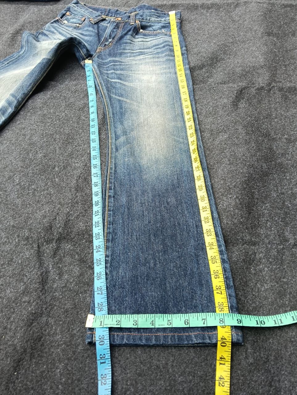 Uniqlo UNIQLO UJ Vintage Wash/Faded Bootcut Denim Jeans Size US 31 - 4 Thumbnail