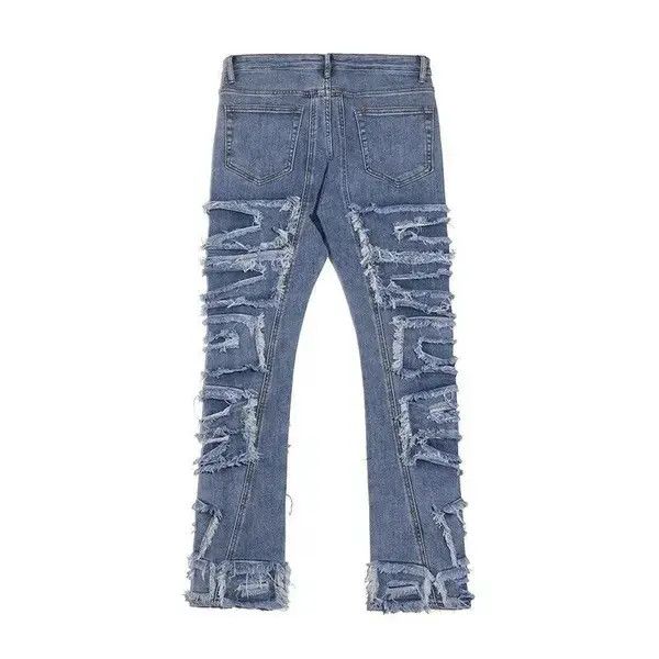 Japanese Brand Blue Color Hip Hop Loose Denim Trousers Vibe Style Size US 32 / EU 48 - 4 Thumbnail