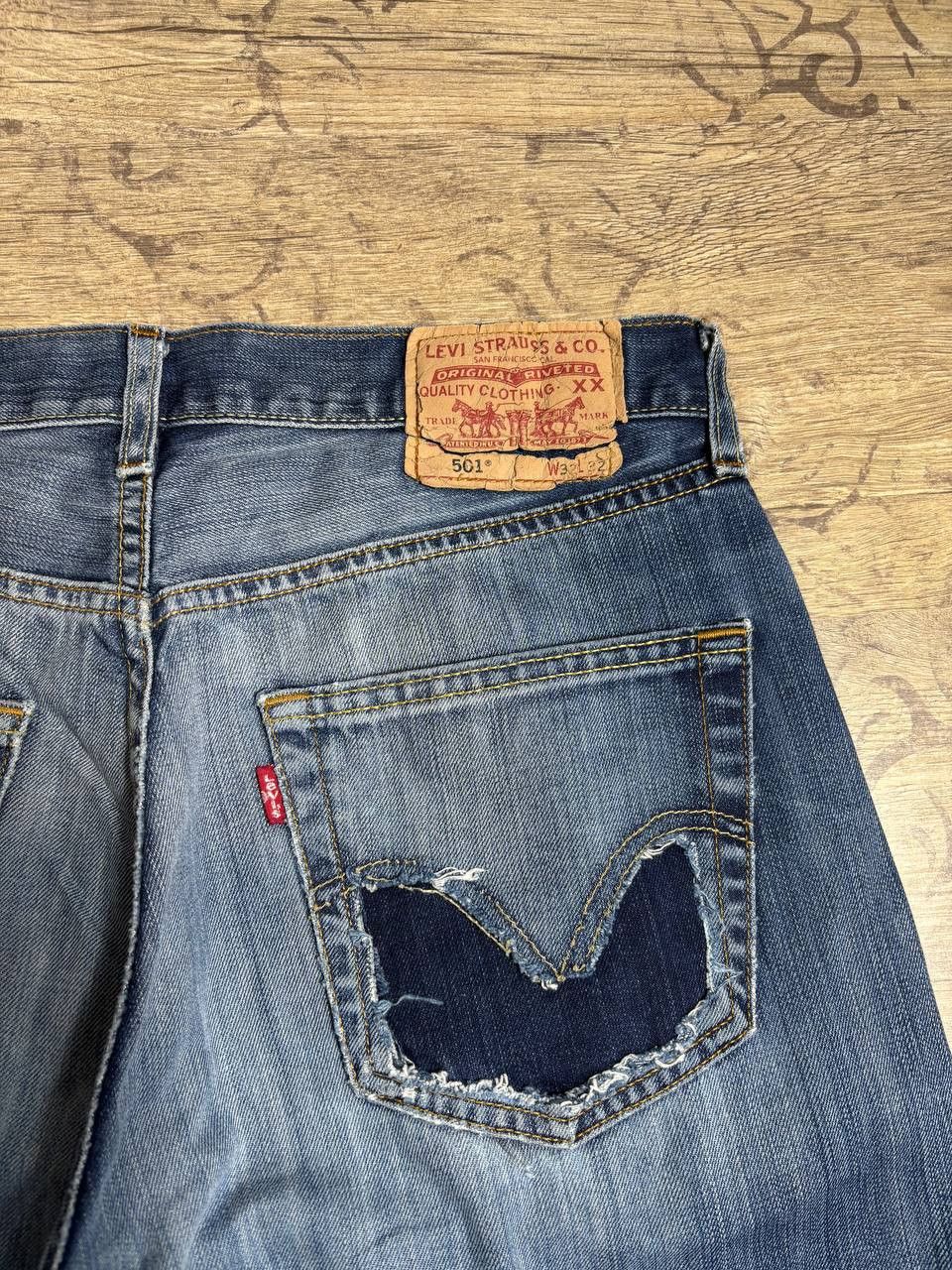 Levi's Vintage Levi's Crazy Bootcut y2K Flared Distressed Jeans Size US 32 / EU 48 - 8 Thumbnail