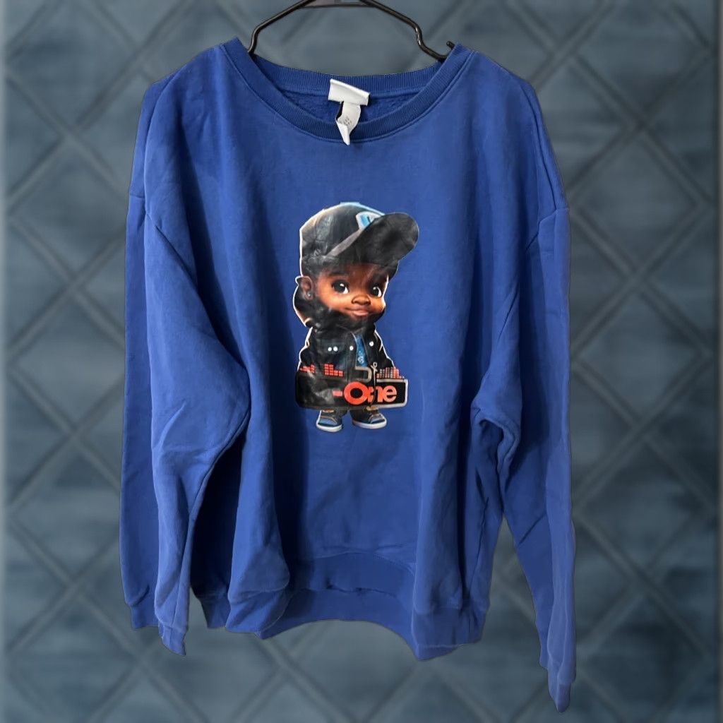 H&M H&M Essentials No 11 Men’s XL Blue Graphic Crewneck Sweatshirt Relaxed Shirt Adult XL Blue Graphic Crewneck Sweatshirt Mens Size US XL / EU 56 / 4 - 1 Thumbnail