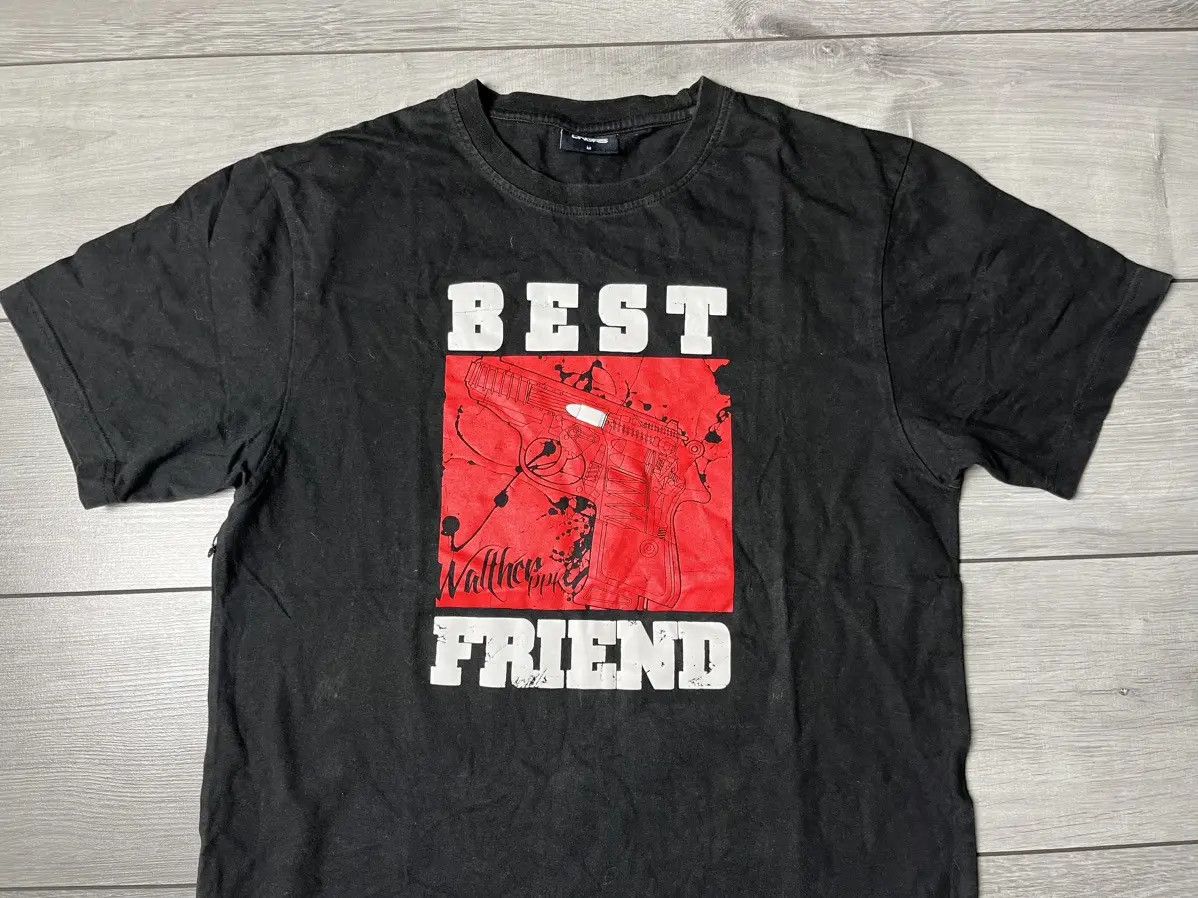 Band Tees DNGRS T-shirt rap tee gun best freind size Medium Size US M / EU 48-50 / 2 - 3 Thumbnail