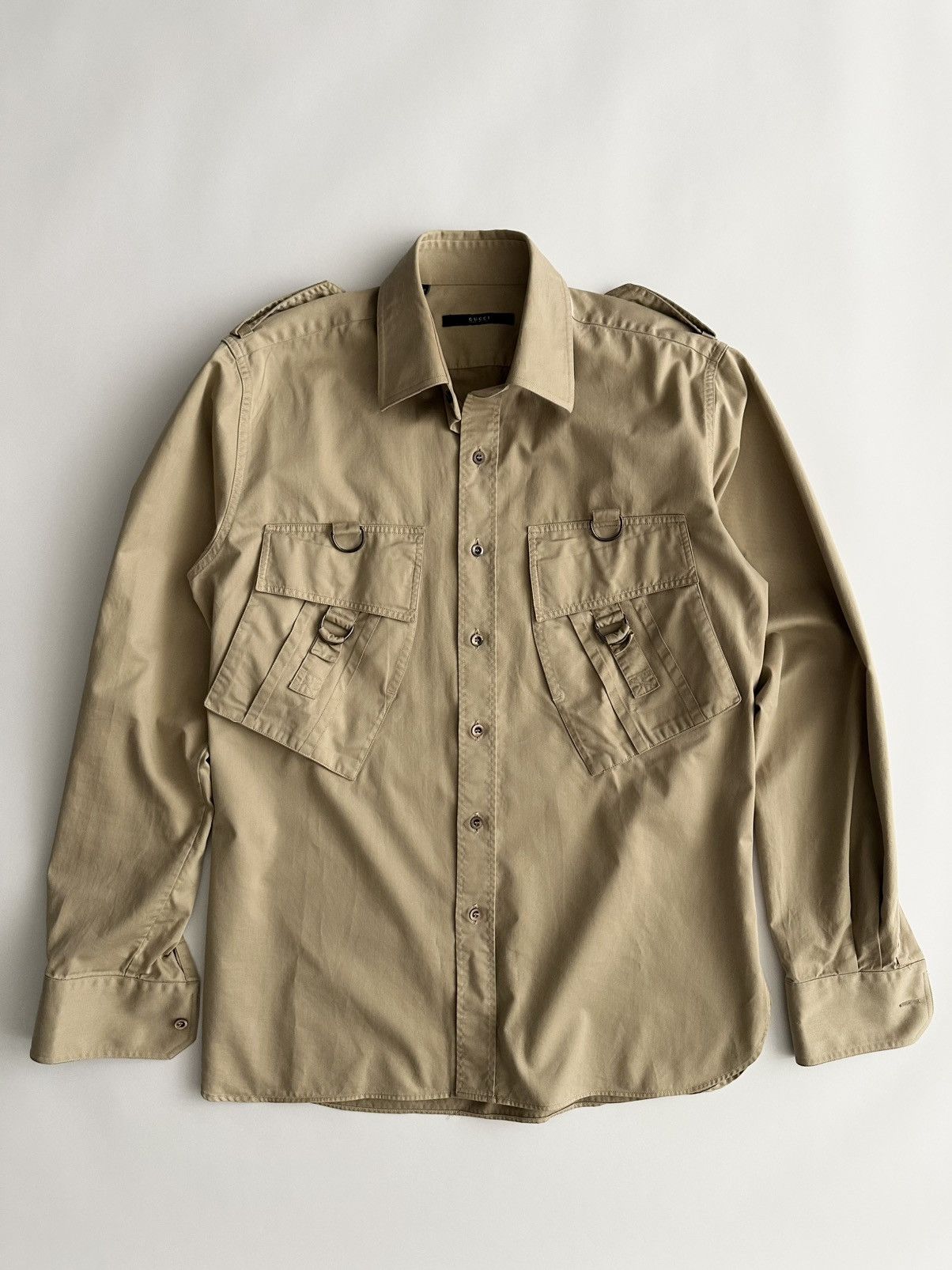 Gucci Gucci by Tom Ford Bondage Military Shirt Size US M / EU 48-50 / 2 - 1 Thumbnail