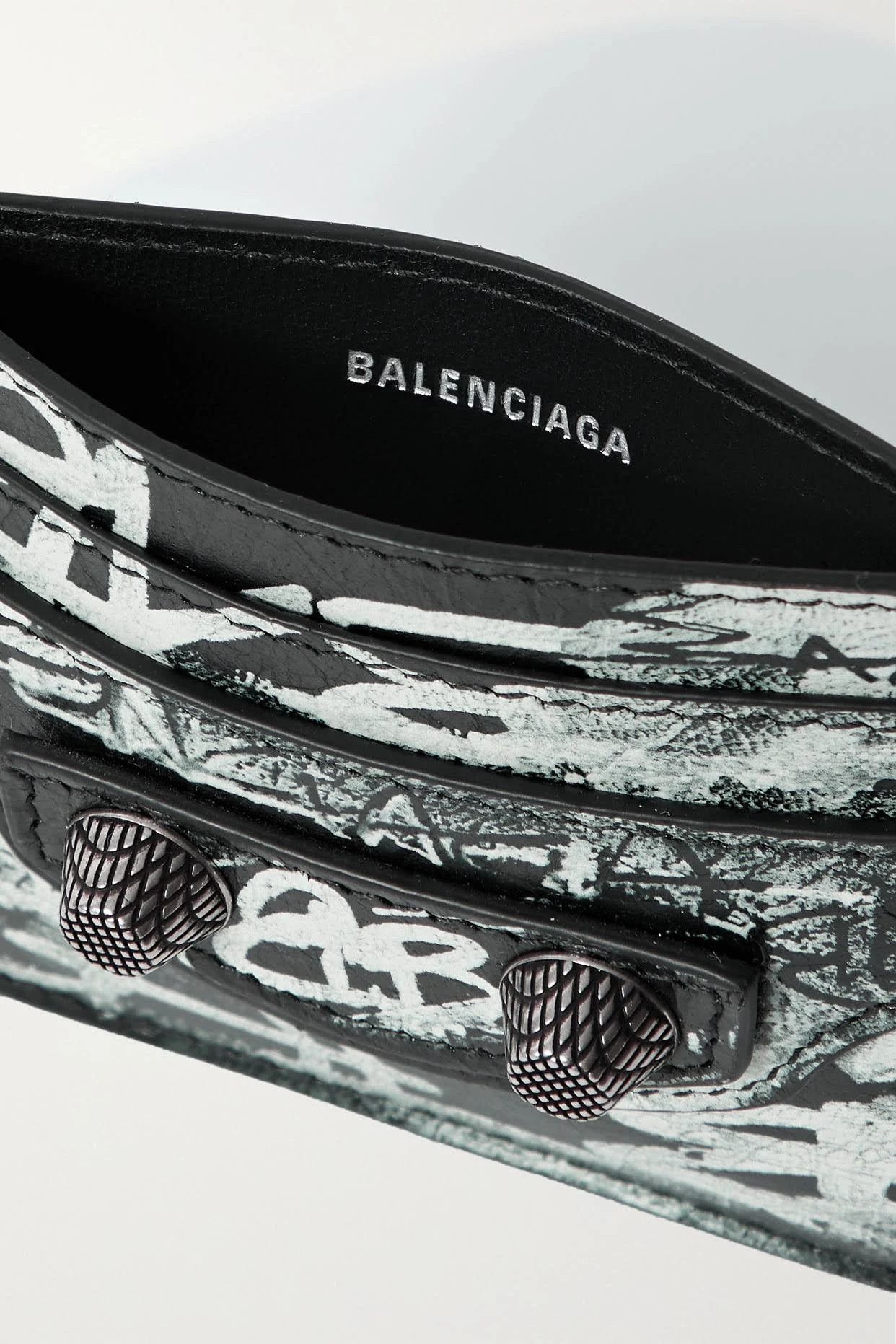Balenciaga o1bcso1str1124 Size: OS / Le Cagole Card Holder Graffiti Size ONE SIZE - 7 Thumbnail
