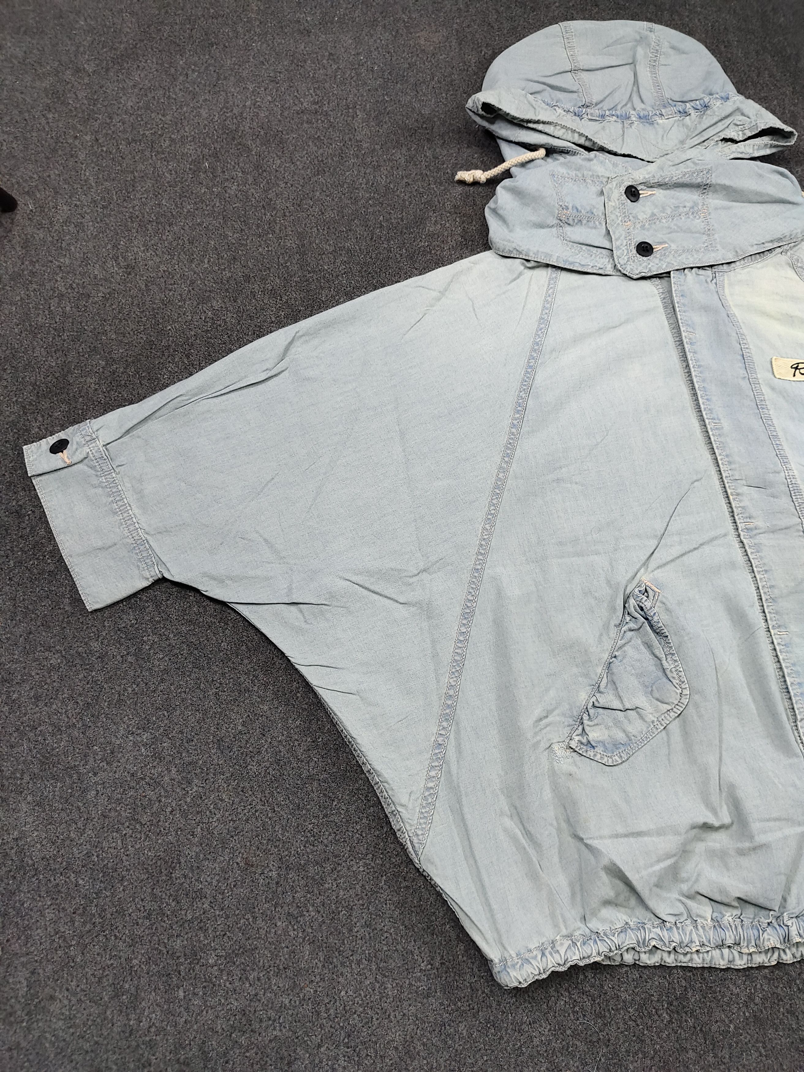 Japanese Brand 00s RNA Inc🇯🇵 Flying gear Batwing Washed Dolman Jacket Size L / US 10 / IT 46 - 3 Thumbnail