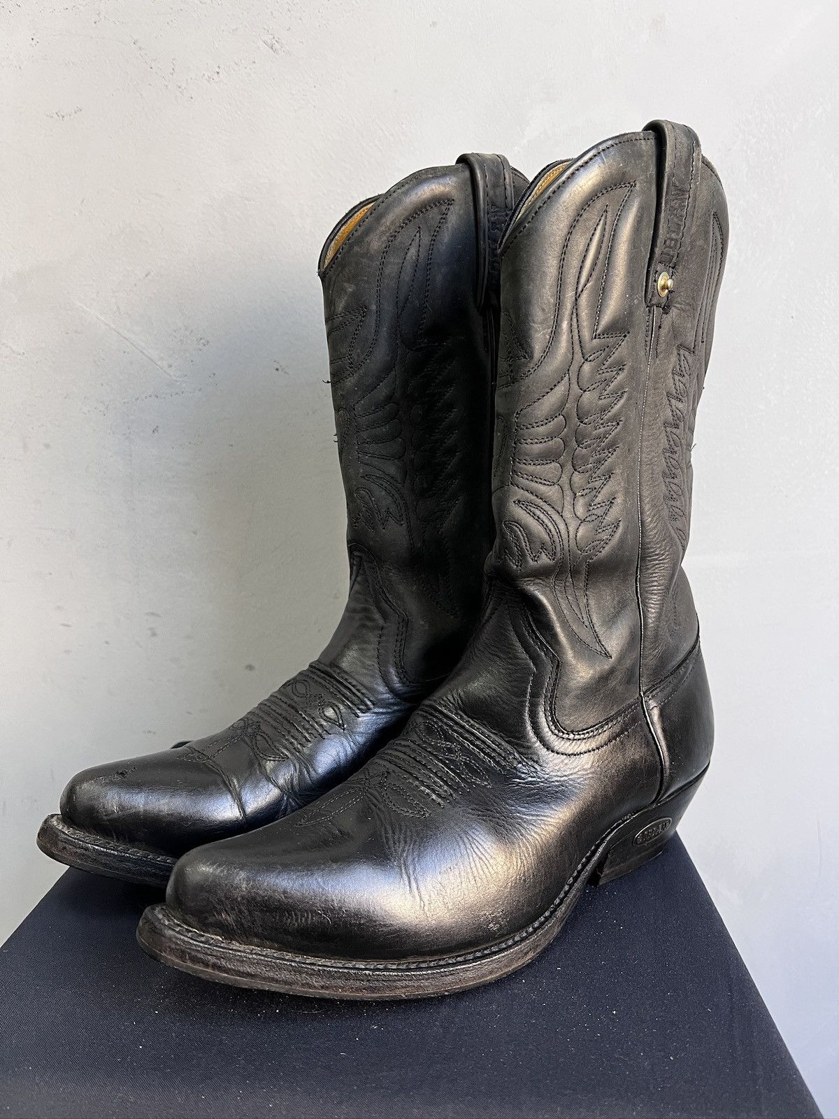 Western Rise Western High Leather Boots Moto 90’s Guidi retro style Size US 8 / EU 41 - 1 Thumbnail