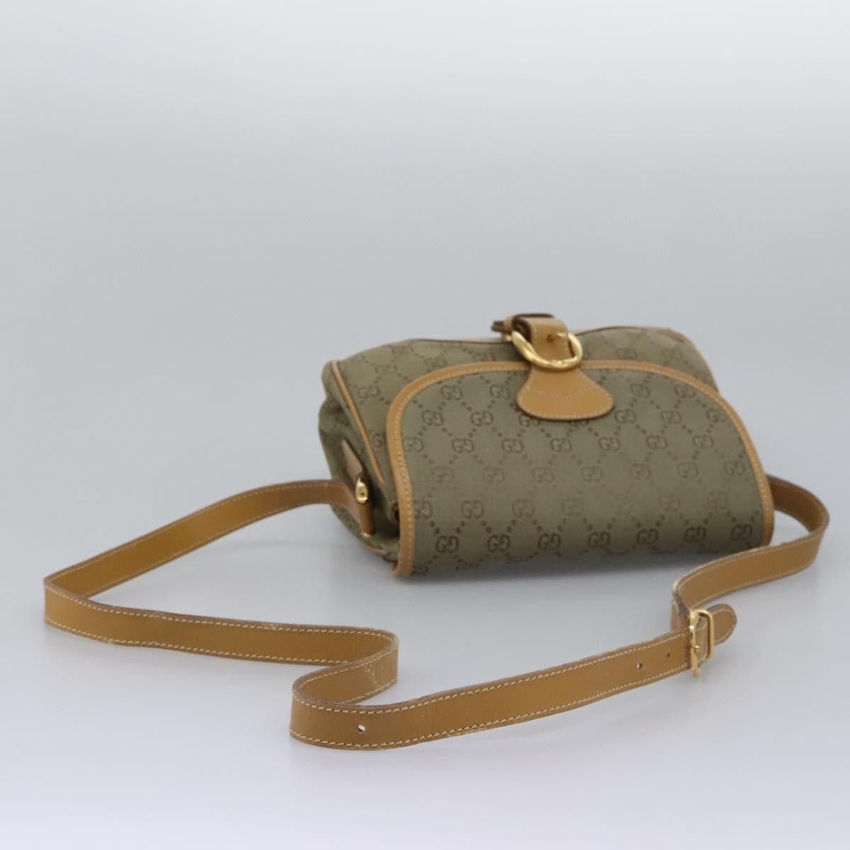 Gucci GUCCI GG Canvas Shoulder Bag Beige Gold Size ONE SIZE - 7 Thumbnail