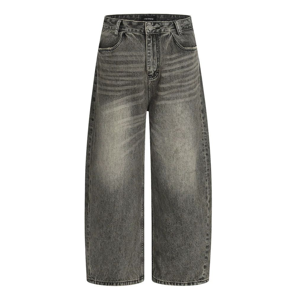 Vintage Punk men's American loose distressed washed scimitar jeans Size US 32 / EU 48 - 1 Thumbnail