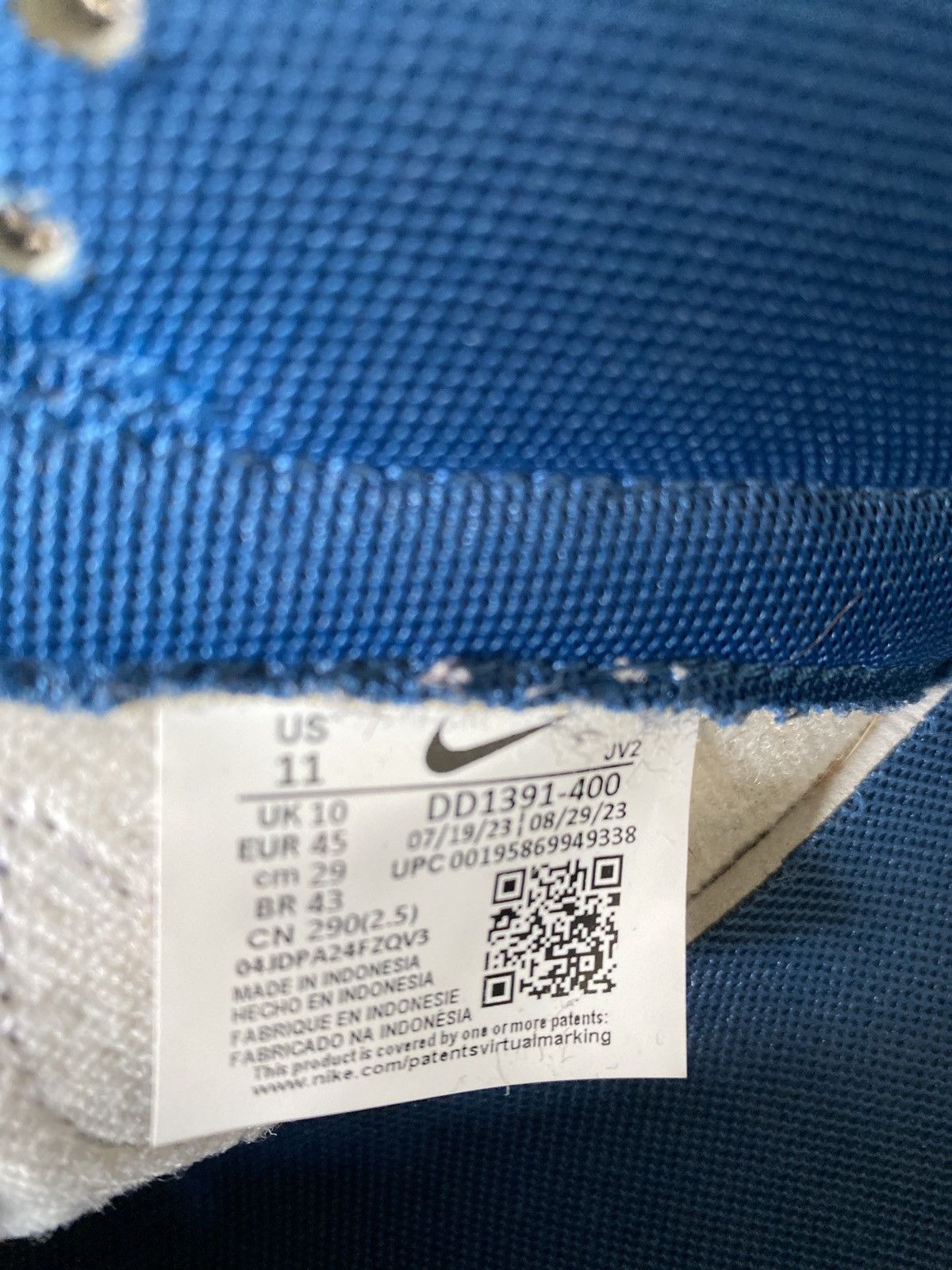 Nike Nike Dunk Low Retro Navy and White Size US 11 / EU 44 - 8 Thumbnail