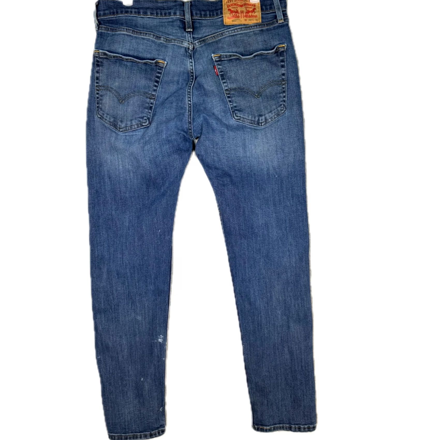 Levi's Levi’s 502 Jeans Men’s 32x32 Blue Denim Stretch Mid-Rise Straight Leg Regular Fit Redesign? Size US 32 / EU 48 - 2 Thumbnail