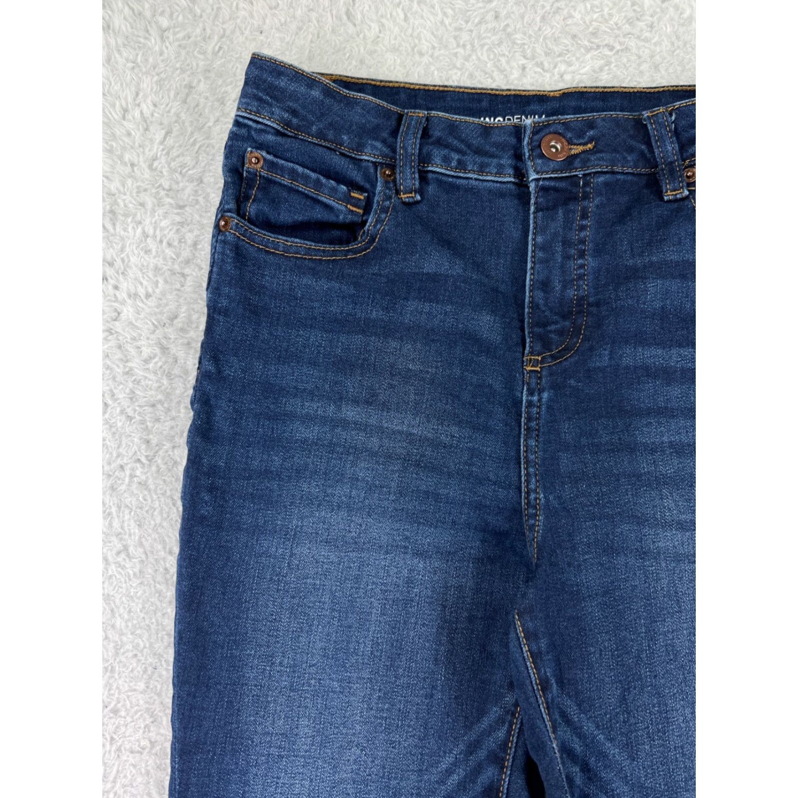 Vintage INC International Concepts Jeans Womens 6 Blue Denim High Rise Skinny Cotton Size 28" / US 6 / IT 42 - 7 Thumbnail