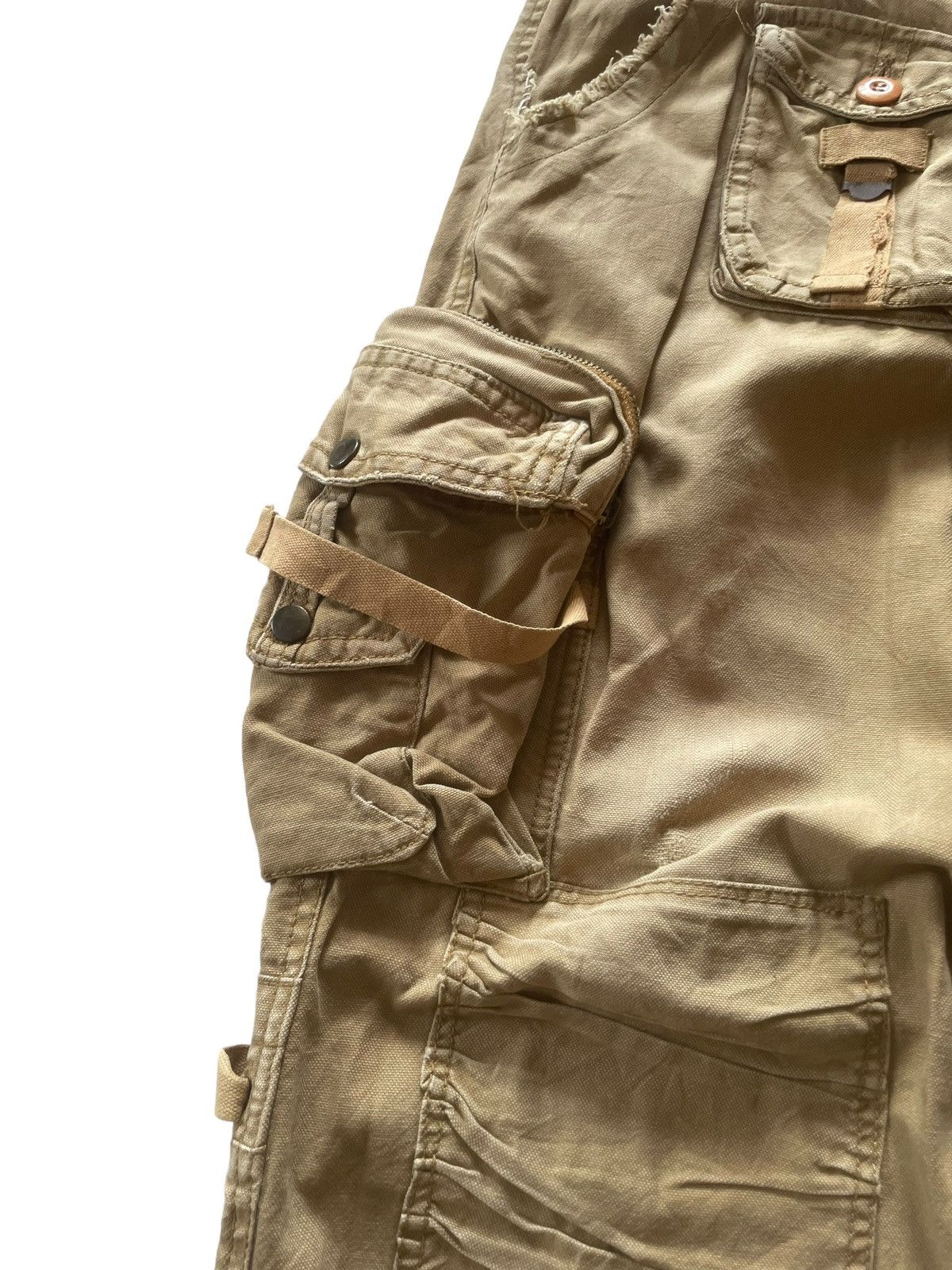 Japanese Brand × Junya Watanabe Junyawatanabe Dolce Gabanna Style Distressed Baggy Cargos Size US 32 / EU 48 - 6 Thumbnail