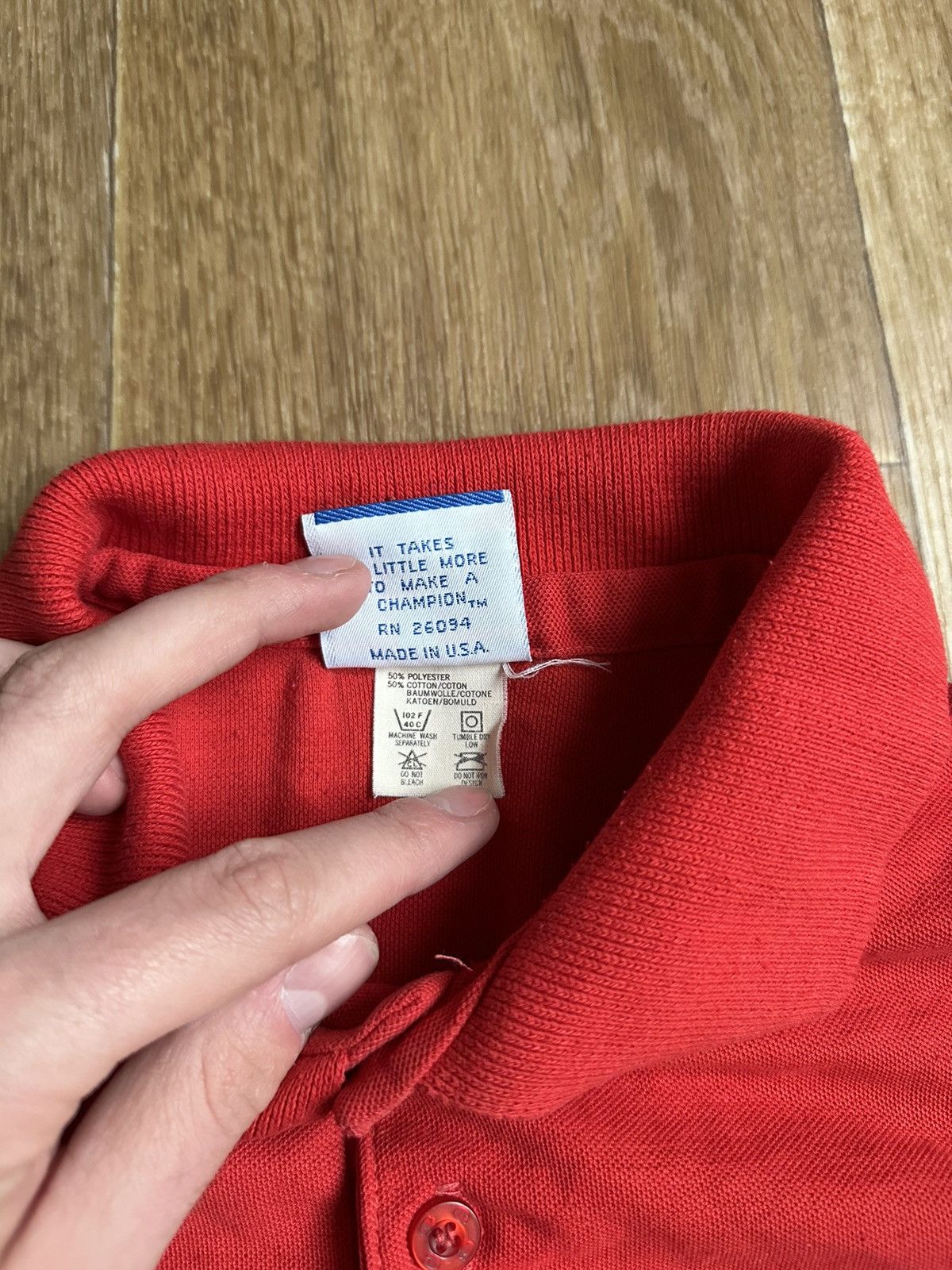Champion × Vintage Champion Wisconsin Badgers Polo Shirt Size US XL / EU 56 / 4 - 4 Thumbnail