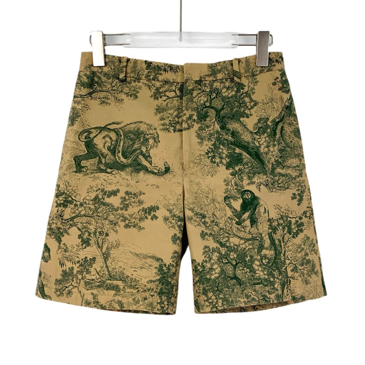Dior Christian Dior Brown Animal Jungle Print Casual Shorts K26WX Size 24" / US 00 / IT 34 - 1 Thumbnail