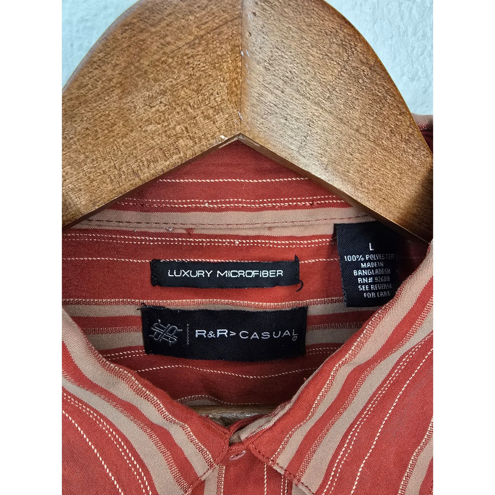 Other Short Sleeve Pocket L Luxury Microfiber R&R Casual Shirt Size US L / EU 52-54 / 3 - 6 Thumbnail