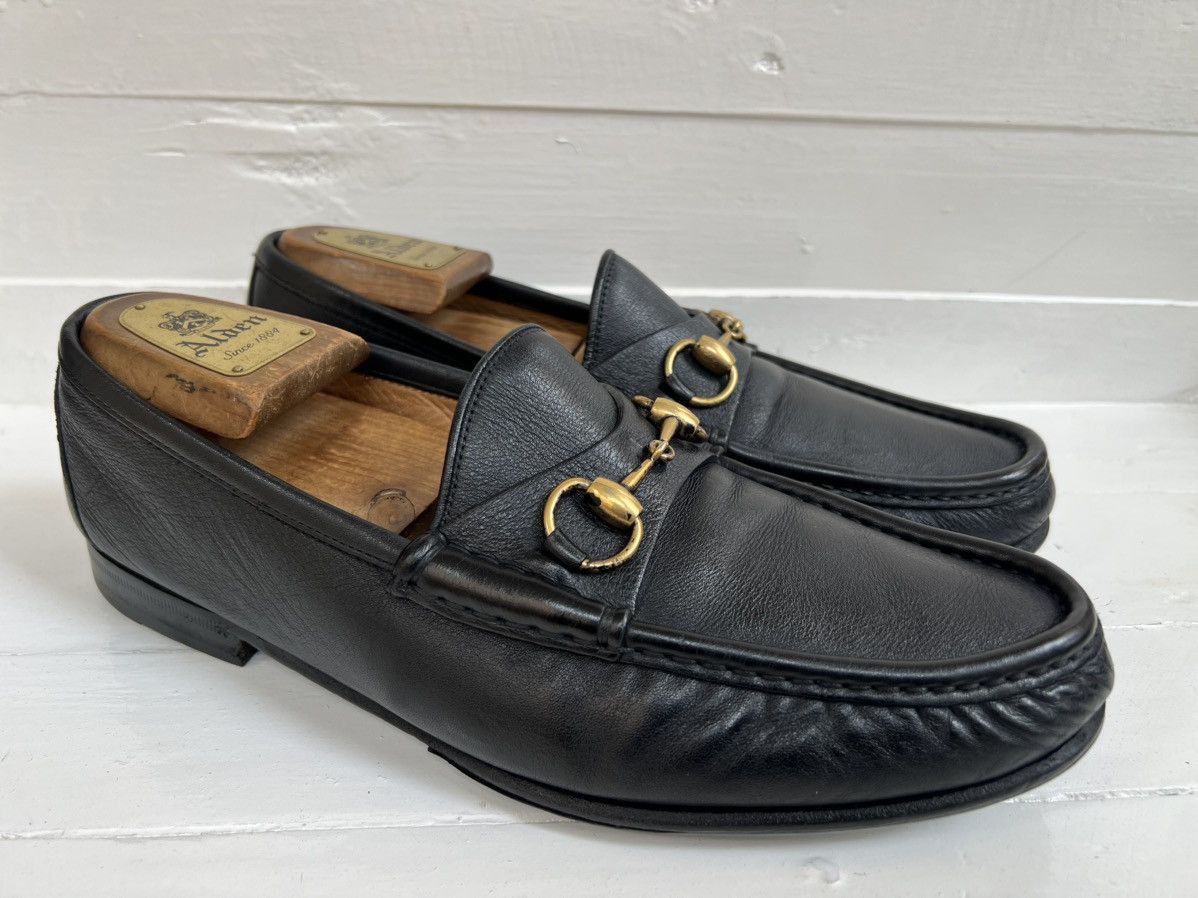 Gucci Moccasins Soft Black Calfskin Leather Shoes, Men's (Size 8.5)