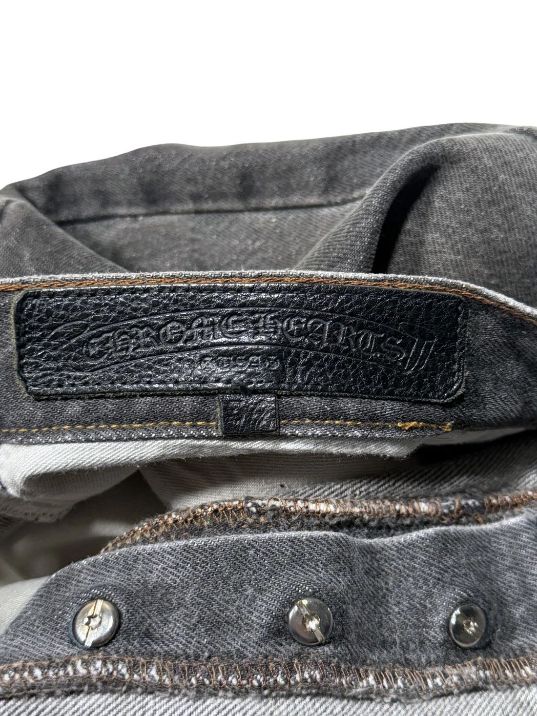Chrome Hearts 1/1 Cross Patch Levi's 501 Jeans Size US 34 / EU 50 - 9 Thumbnail