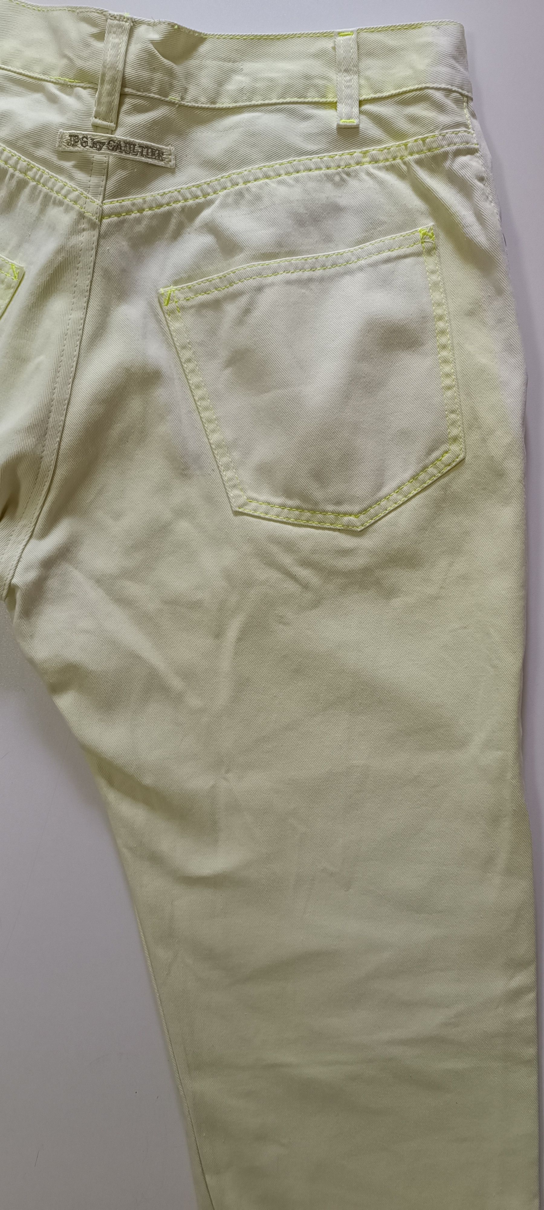 Jean Paul Gaultier Vintage - JPG Jeans Uomo - Fluor yellow pants Size US 30 / EU 46 - 18 Thumbnail