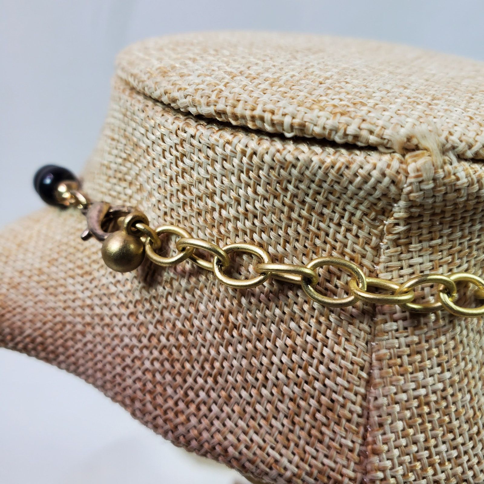 The Unbranded Brand Classy Necklace Chunky 22 Inch Gold Tone & Black Bead Size ONE SIZE - 4 Thumbnail