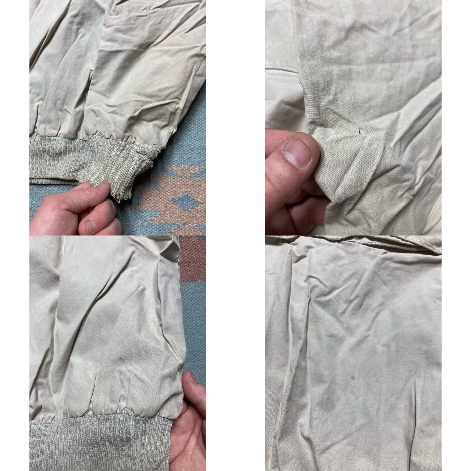 Thrasher VINTAGE Sir Jac Work Jacket Lightweight Cotton Distressed Tan Small Bomber Jacket Men Brown Small Size US S / EU 44-46 / 1 - 10 Thumbnail