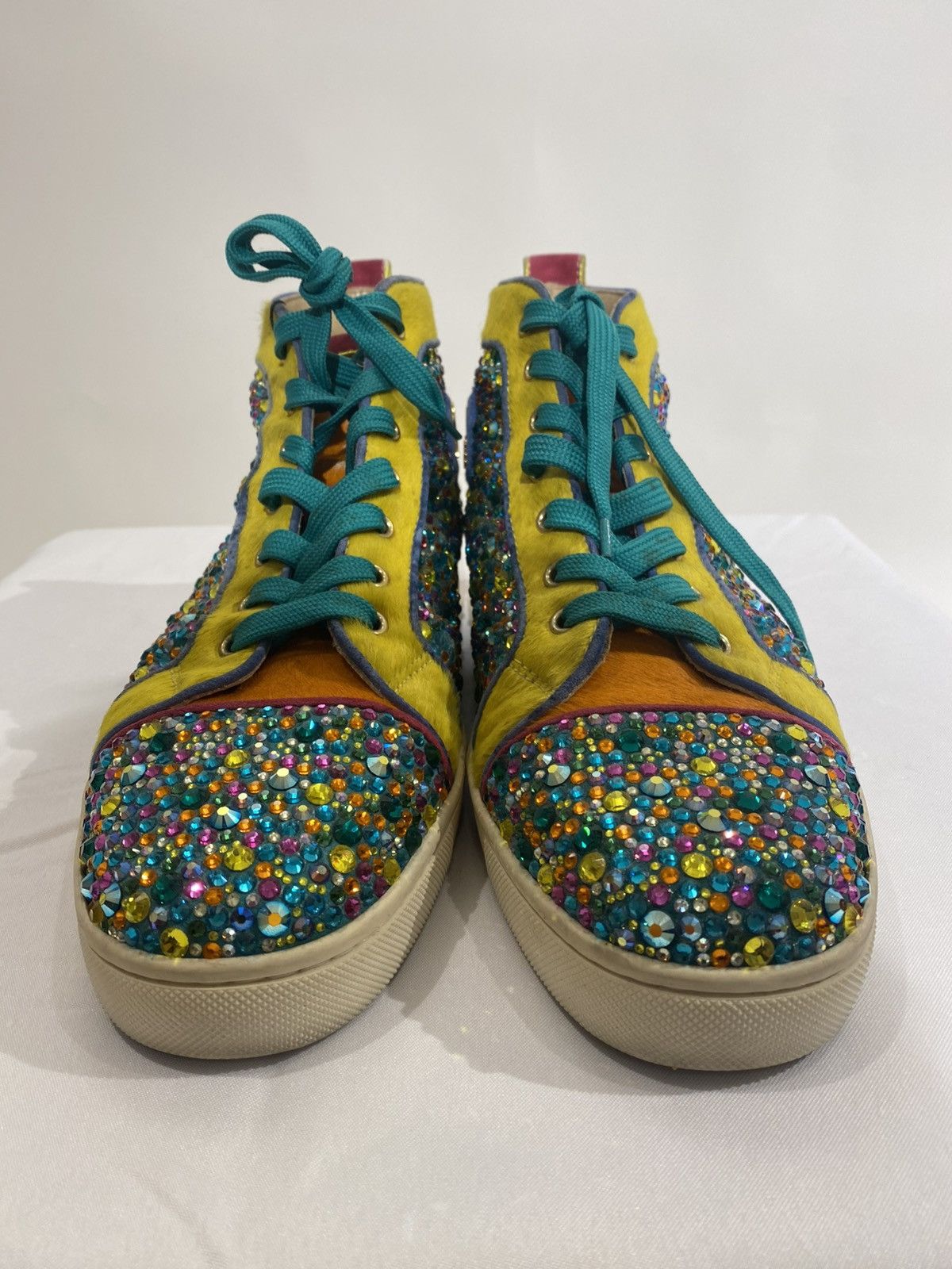 Christian Louboutin Christian Louboutin Strauss Swarovski Crystal Sneakers Size US 9.5 / EU 42-43 - 2 Thumbnail