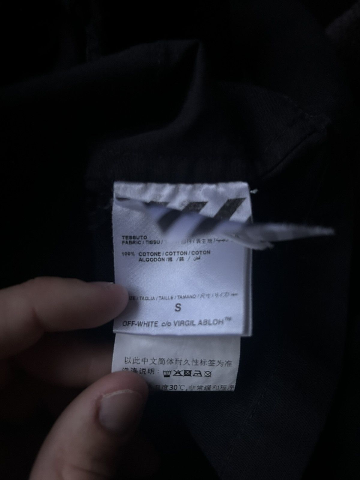 Off-White Off-white diagonal brushed field jacket, black Size US S / EU 44-46 / 1 - 4 Thumbnail