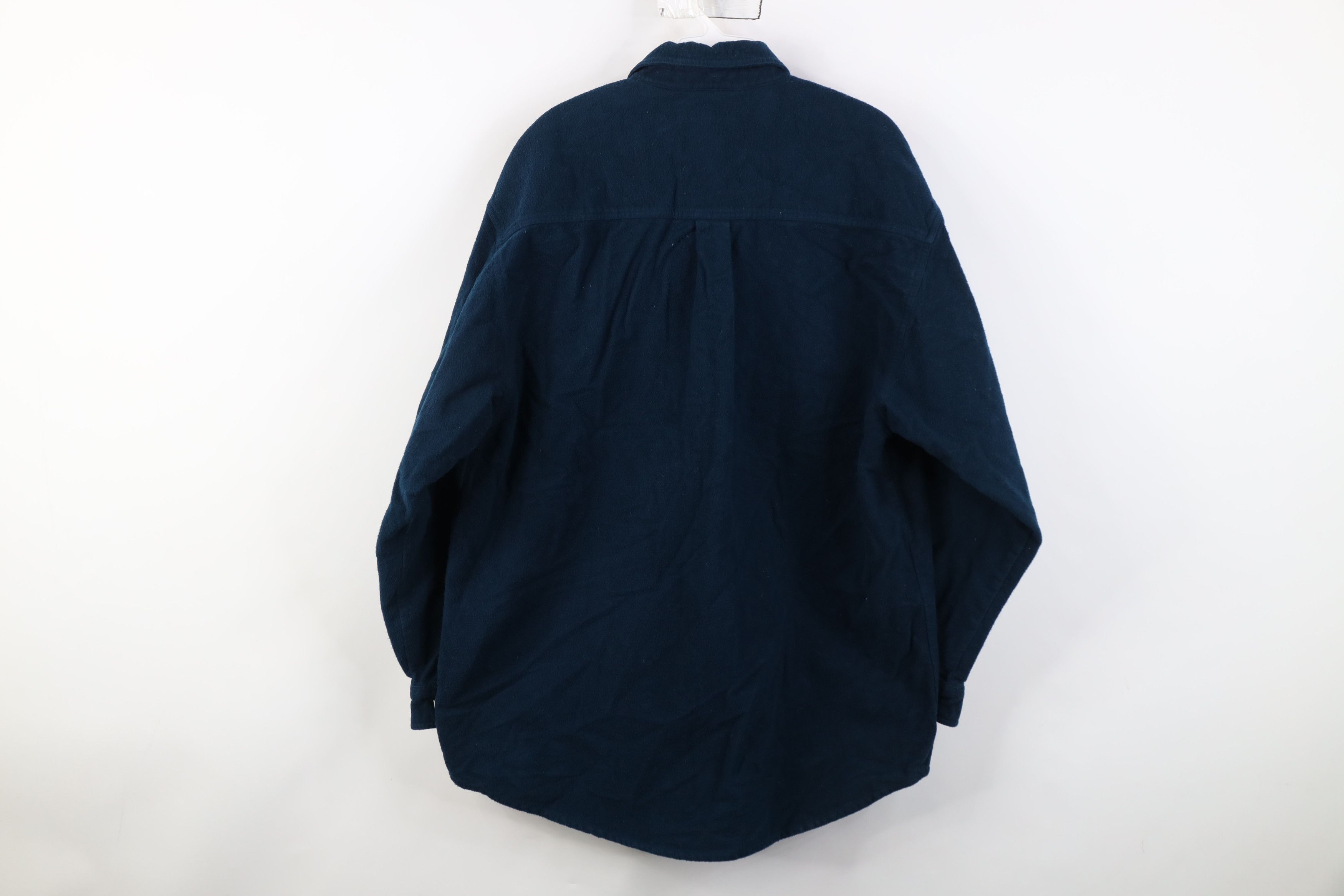 Vintage Vintage 90s Streetwear Cloth Button Shirt Blue Cotton Size US XL / EU 56 / 4 - 11 Thumbnail