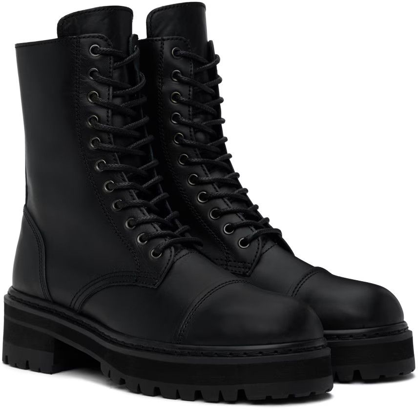 Junya Watanabe Junya Watanabe Black Steer Oiled Boots Size US 9 / EU 42 - 1 Thumbnail