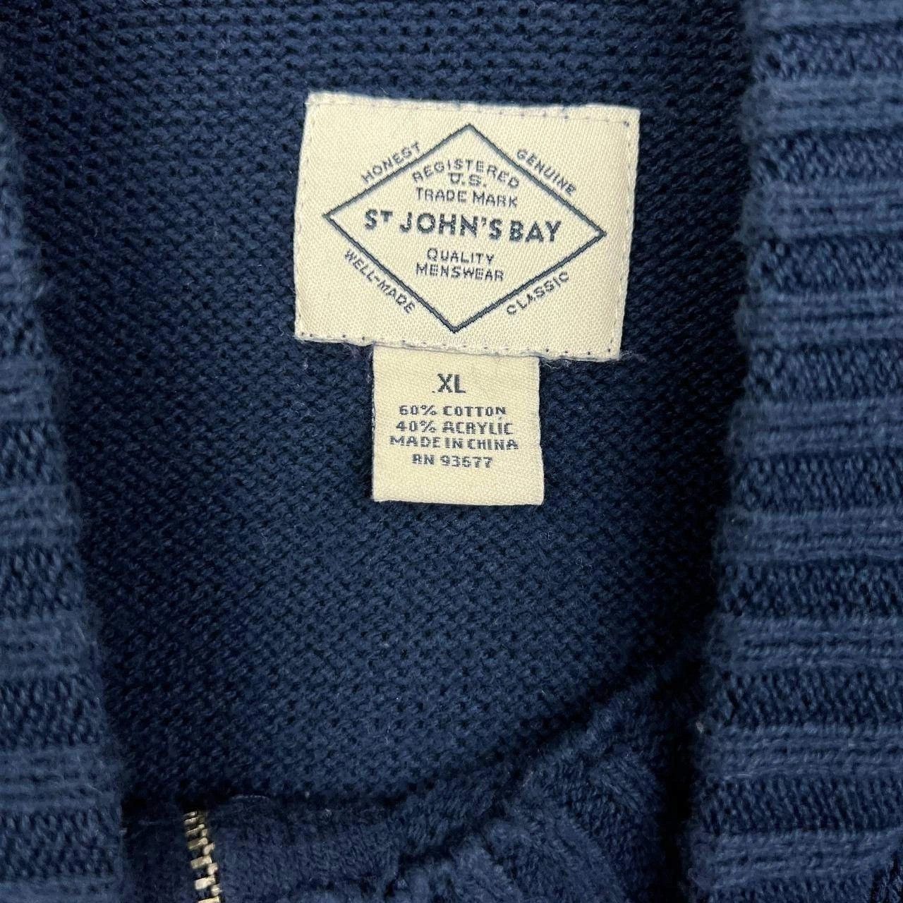 St. Johns Bay St Johns Bay XL Quarter Zip Sweater Fair Isle Cotton Blend Size US XL / EU 56 / 4 - 4 Thumbnail