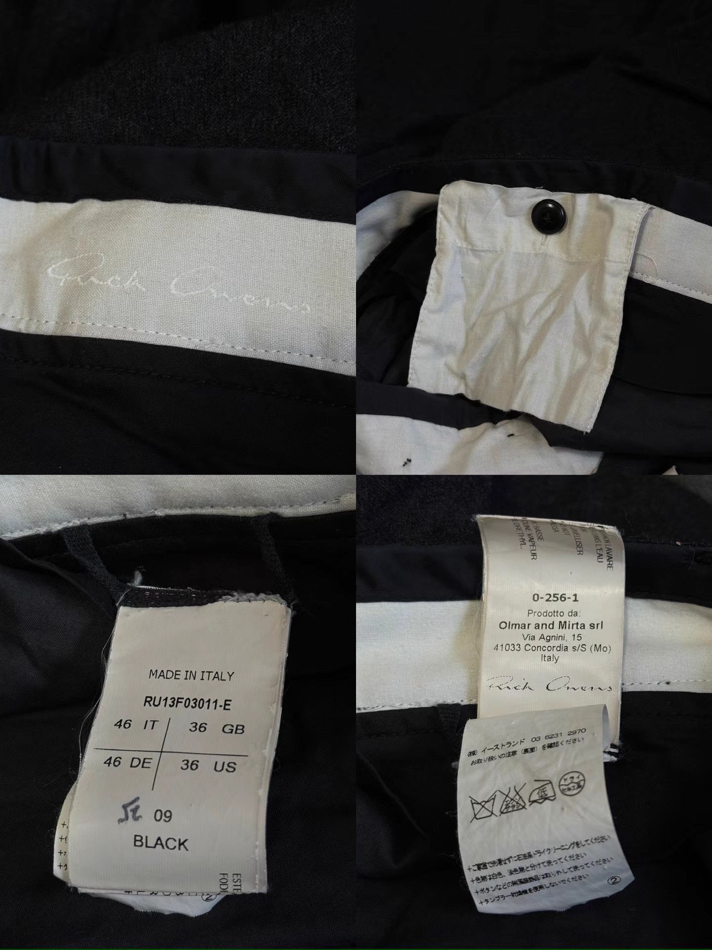 Rick Owens Rick Owens 13FW Mainline wool drop-crotch trousers Size US 30 / EU 46 - 8 Thumbnail