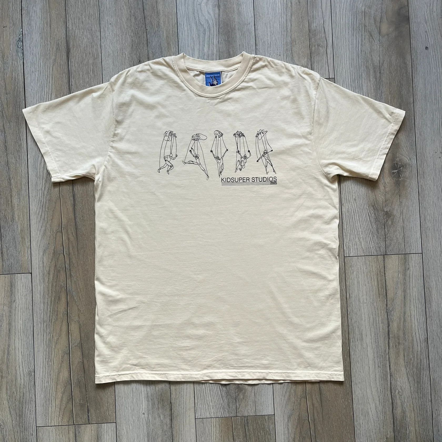 KidSuper KidSuper Studios SS25 "String Puppets'" Cream Tee Size US XXL / EU 58 / 5 - 1 Thumbnail