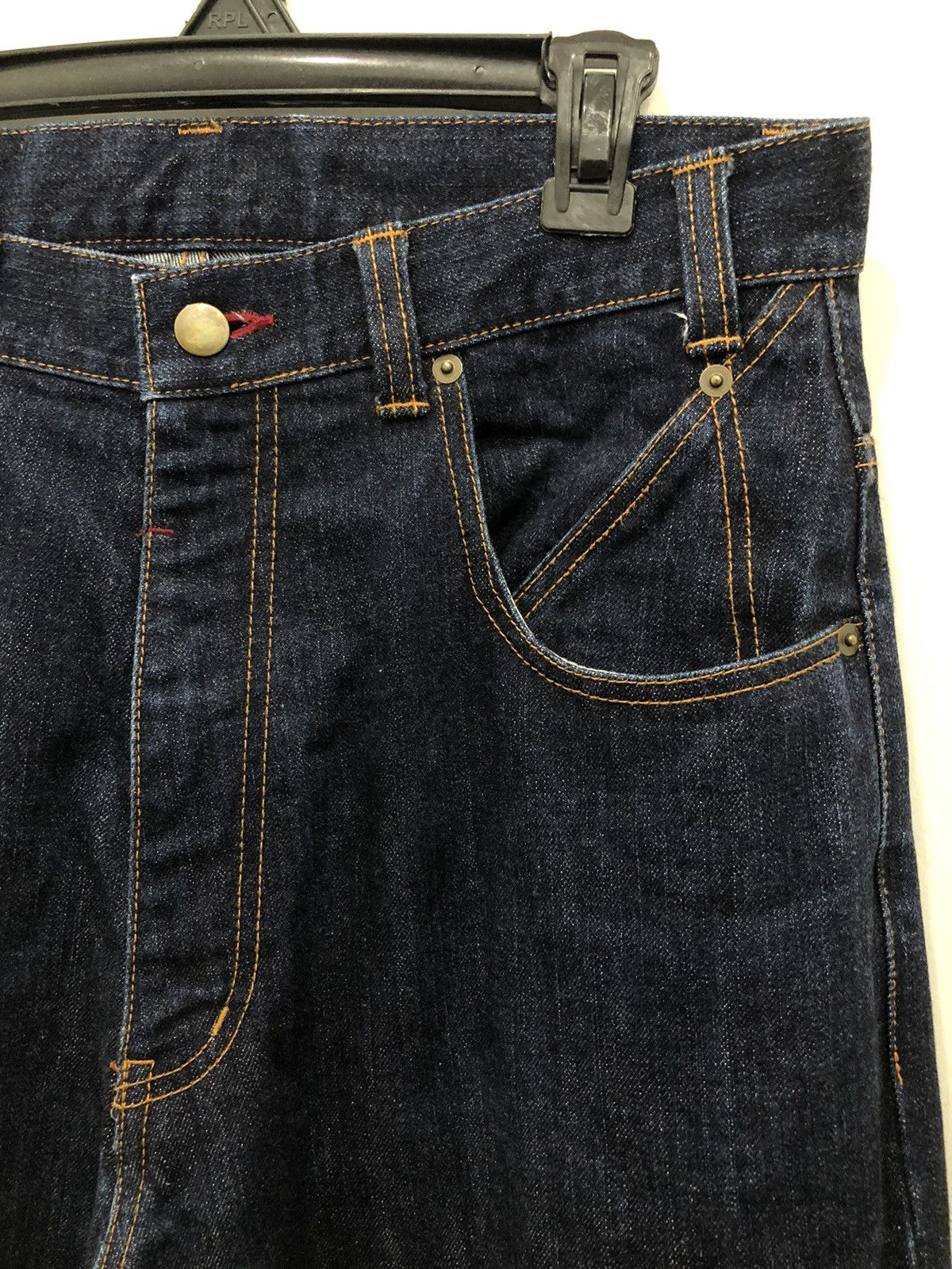 Japanese Brand Free Farm Hand 👖BIG PANTS👖 Japanese Denim Pants Loose Fit Size US 32 / EU 48 - 10 Thumbnail