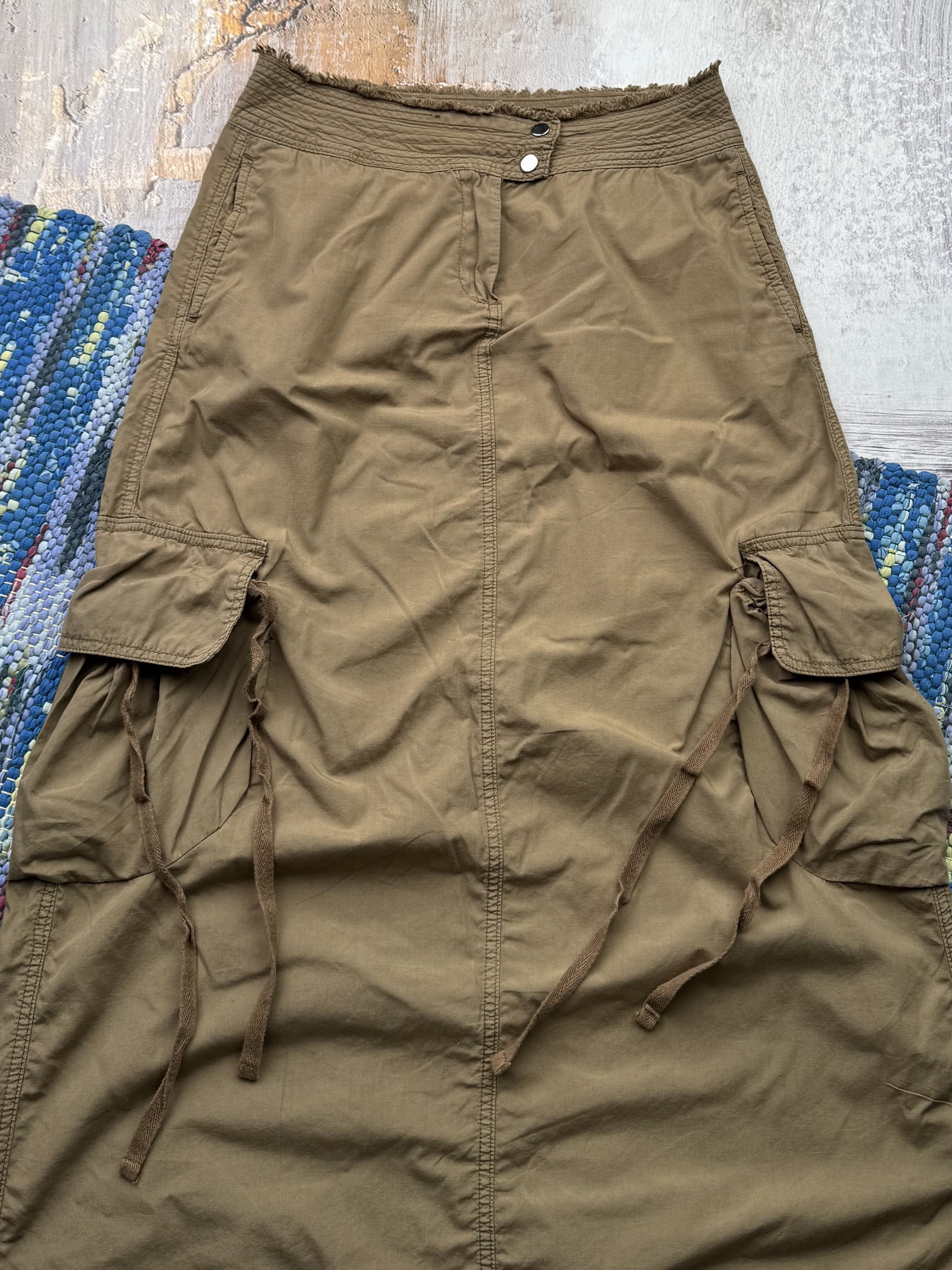 Vintage Cargo Maxi Skirt A729D15(597)
