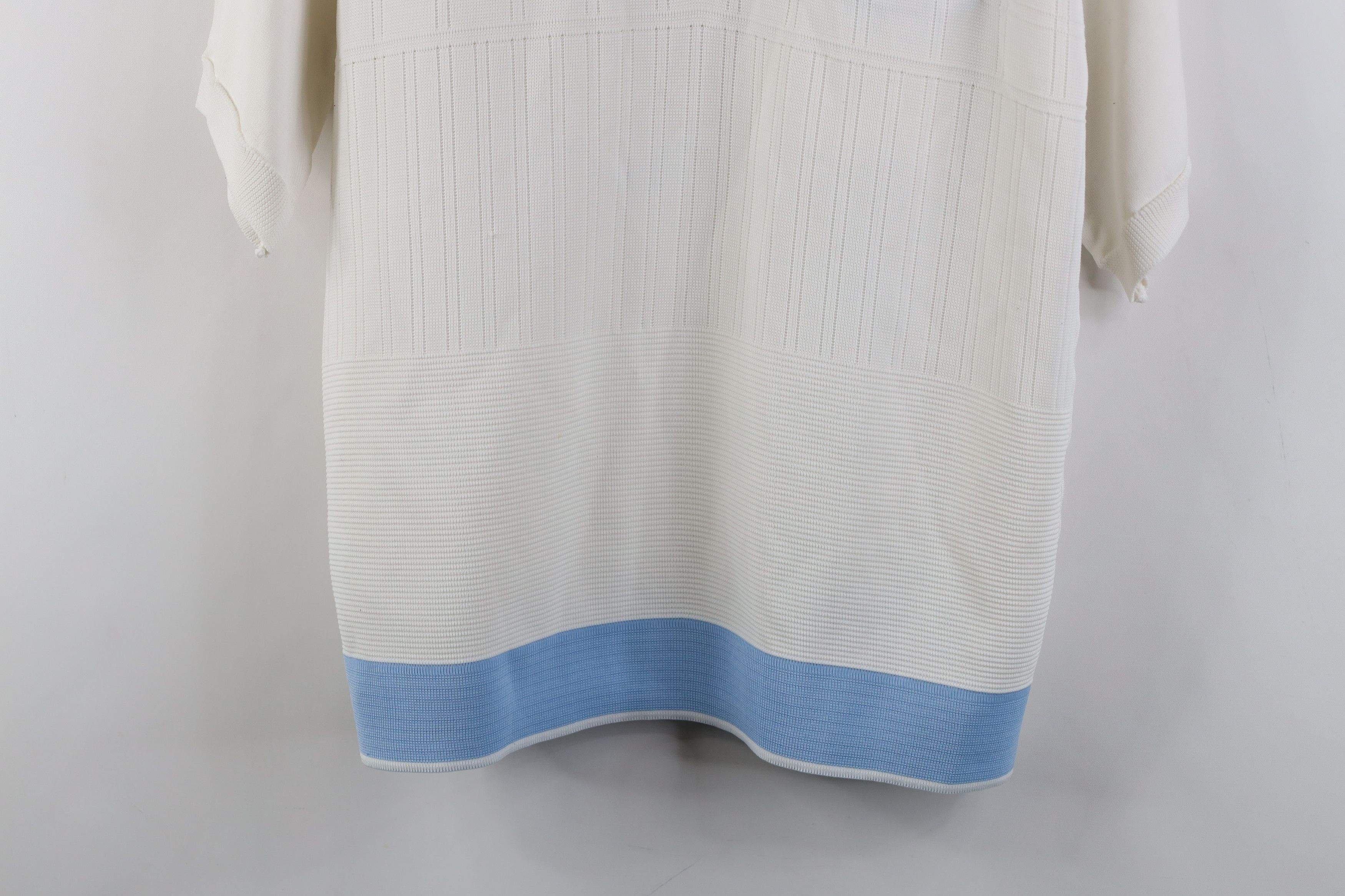 Vintage Vintage 60s 70s Rockabilly Knit Half Zip Pullover Polo Shirt Size US L / EU 52-54 / 3 - 3 Thumbnail