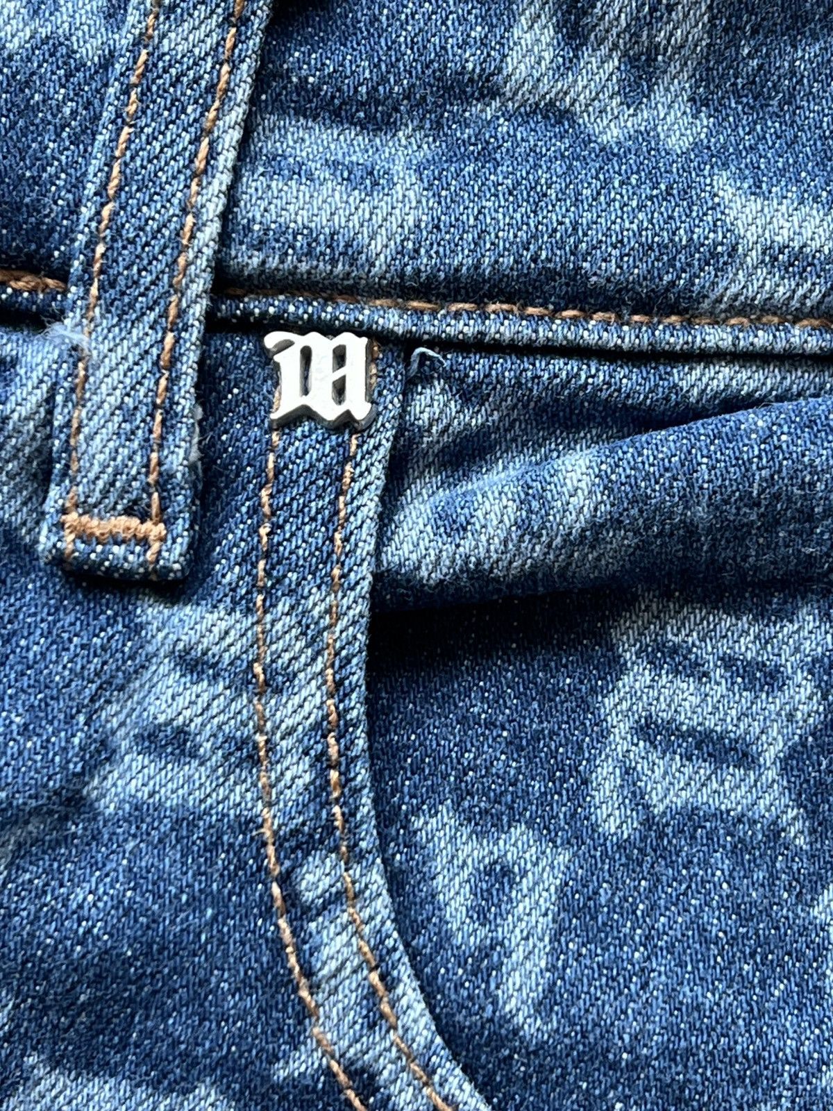 Misbhv Misbhv monogram denim shorts Size US 32 / EU 48 - 4 Thumbnail