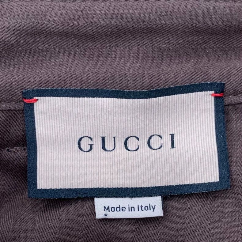Gucci GucciDark brown leather brand cotton casual corduroy trouse Size US 38 / EU 54 - 6 Thumbnail