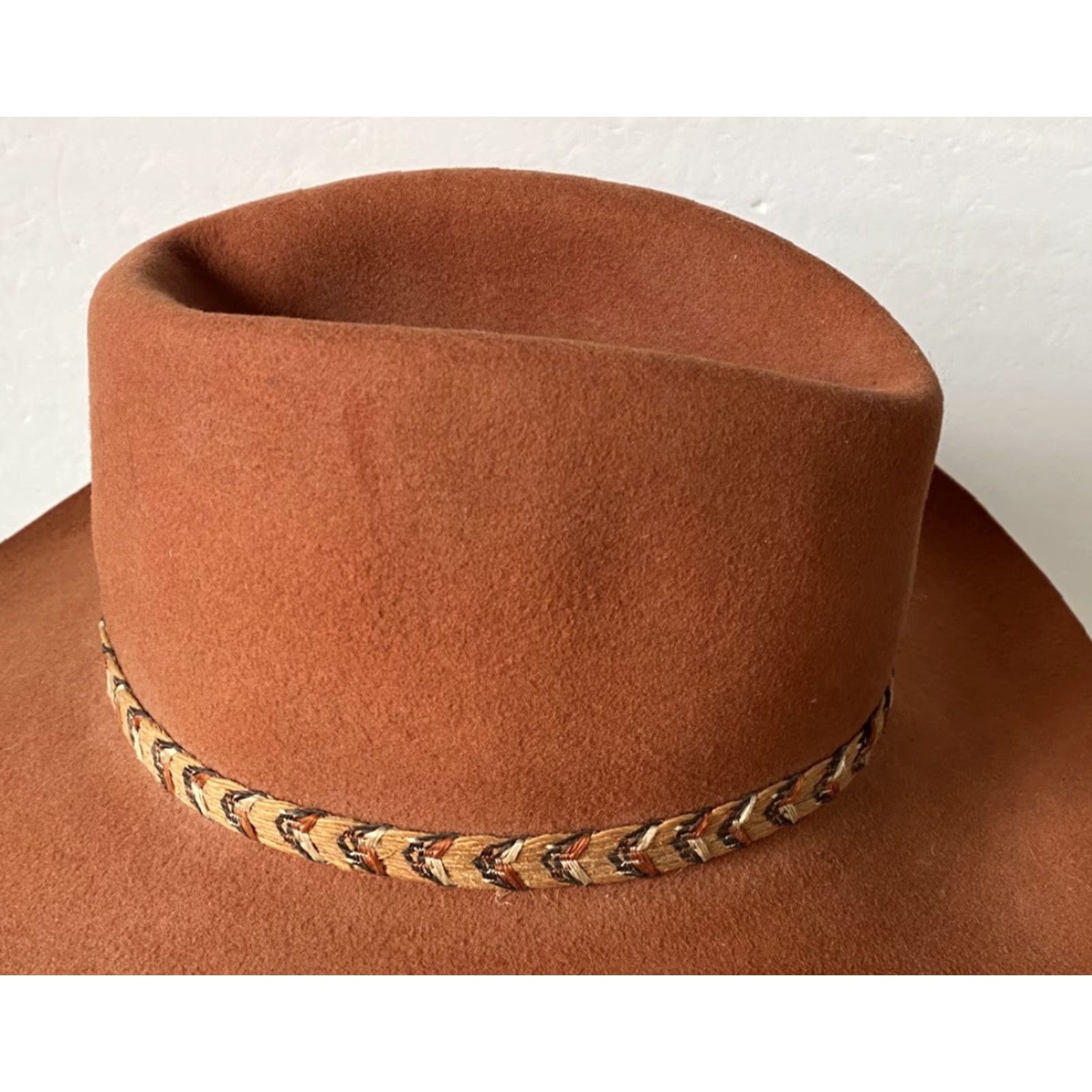 CO VINTAGE American Hat Co Maxi Felt Wool Hat Western Men’s Size 7Made In USA Men Wool Western Hat Size 7 USA Size ONE SIZE - 5 Thumbnail