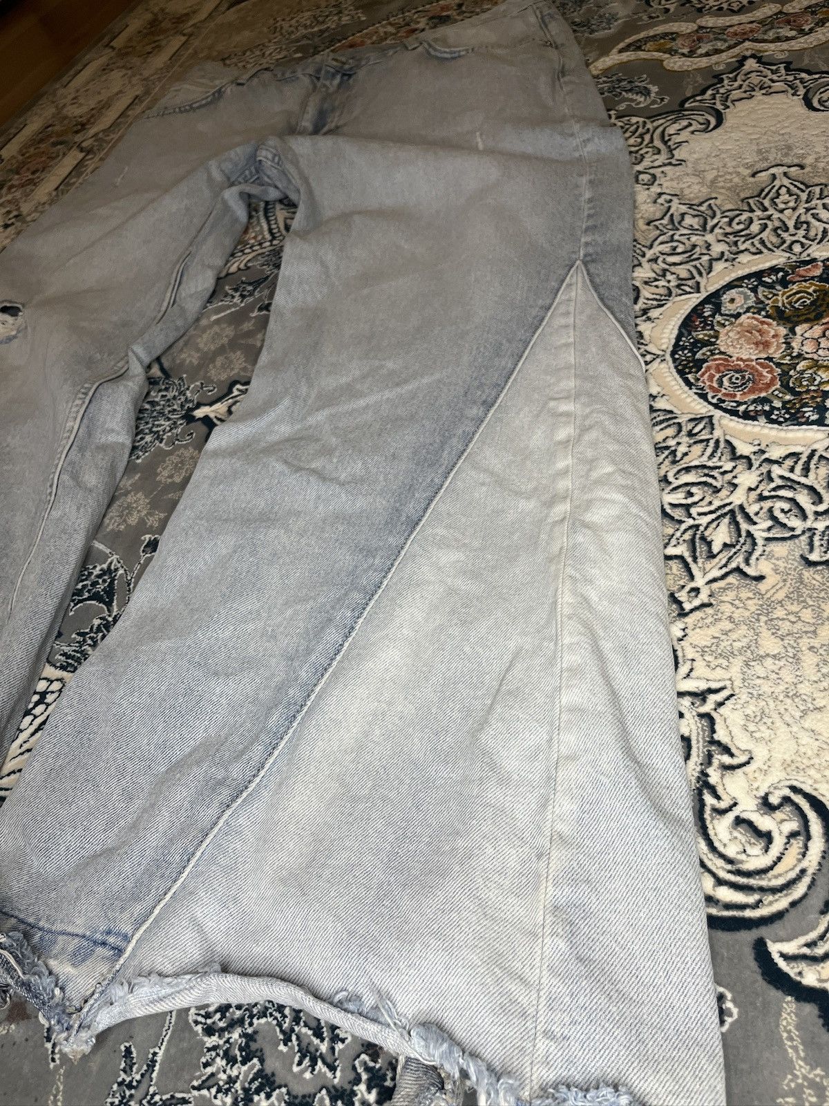Zara Flared baggy Jeans japen style opium archive Size US 33 - 3 Thumbnail