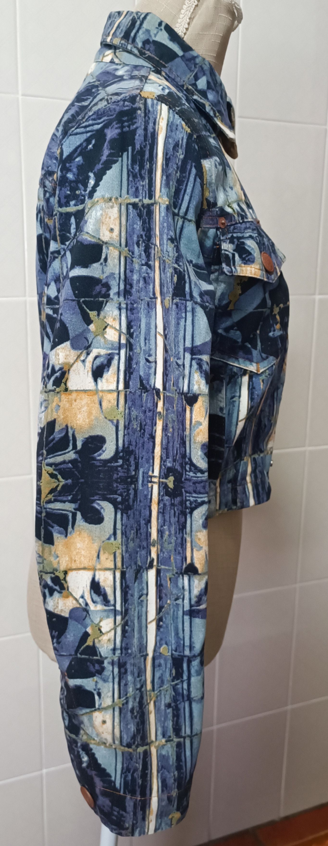 Jean Paul Gaultier 90's Gaultier Jeans - Women silhouettes jacket Size M / US 6-8 / IT 42-44 - 23 Thumbnail