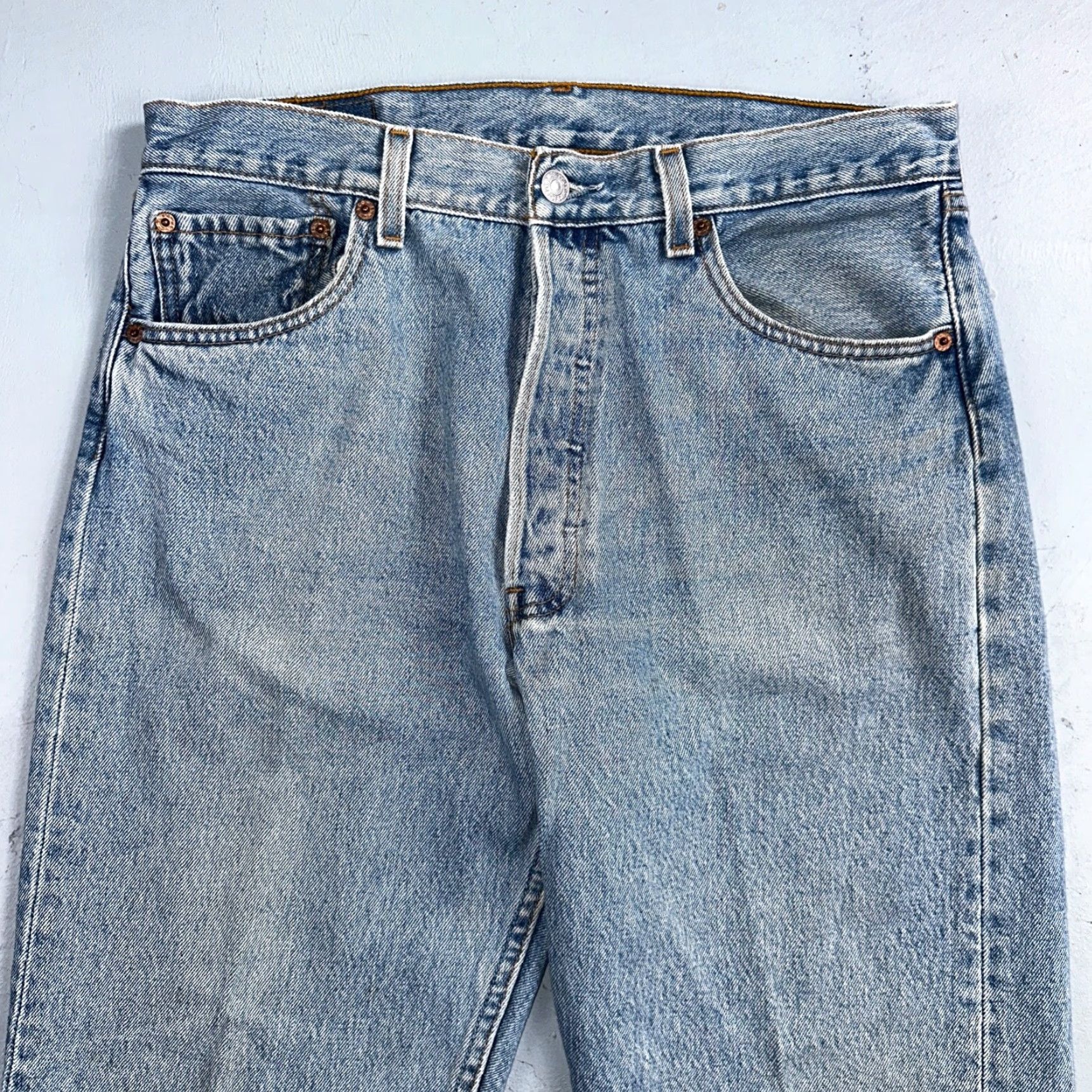Levi's Levi's 501 Jeans Vintage 90s Mexico Light Wash 34x34 Straight Leg Blue Men Regular 34 Inseam 34 Jeans 90s Theme Mens Size US 34 / EU 50 - 2 Thumbnail