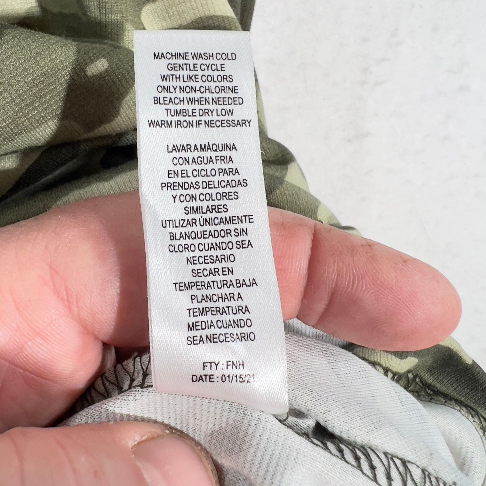 Other Jolie & Joy Camouflage Overalls Tunic Top Woman's 1X Green Size XL / US 12-14 / IT 48-50 - 10 Thumbnail