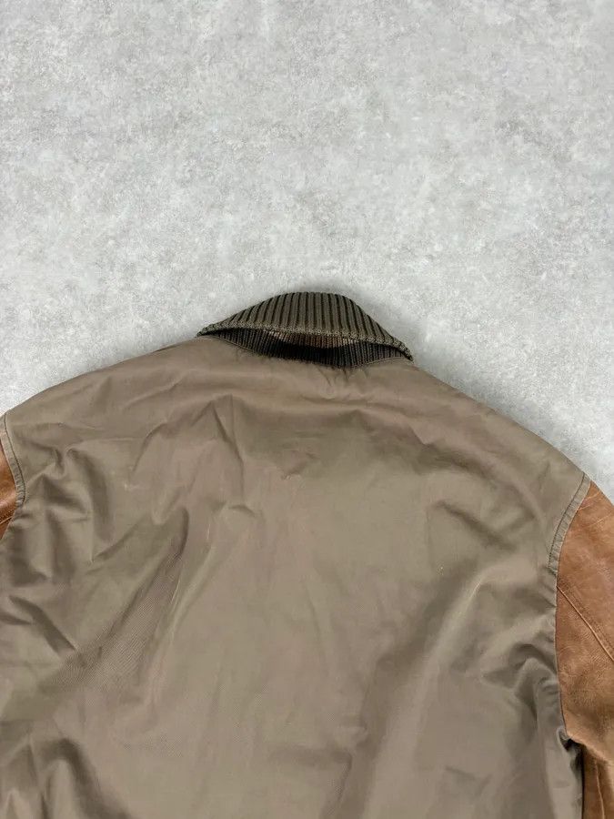 Gucci AW2010 Gucci Brown Hybrid Leather Sleeve Bomber Jacket Size US M / EU 48-50 / 2 - 7 Thumbnail
