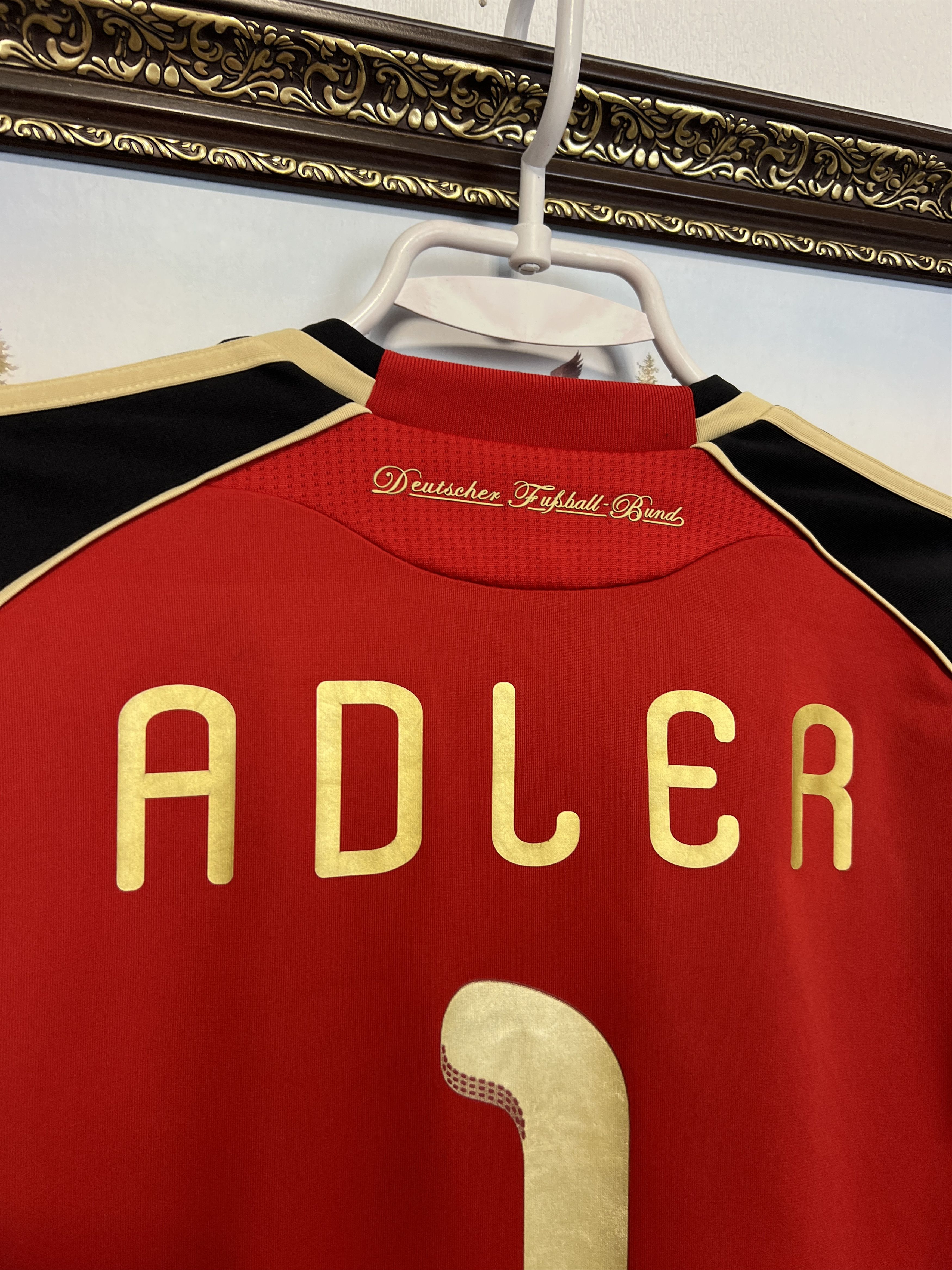 Adidas Germany Goalkeeper football shirt Soccer #1 Adler Jersey Size US S / EU 44-46 / 1 - 12 Thumbnail